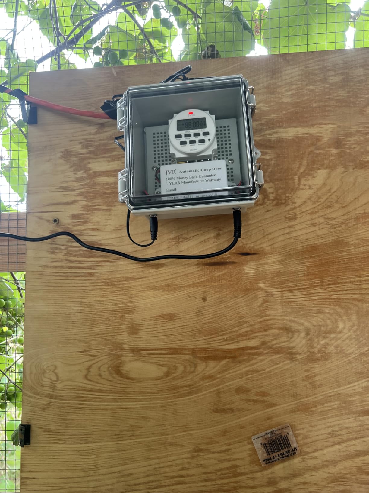 JVR Automatic Chicken Coop Door, Timer, Anti-Pinch, Aluminum Predator Proof customer photo 2