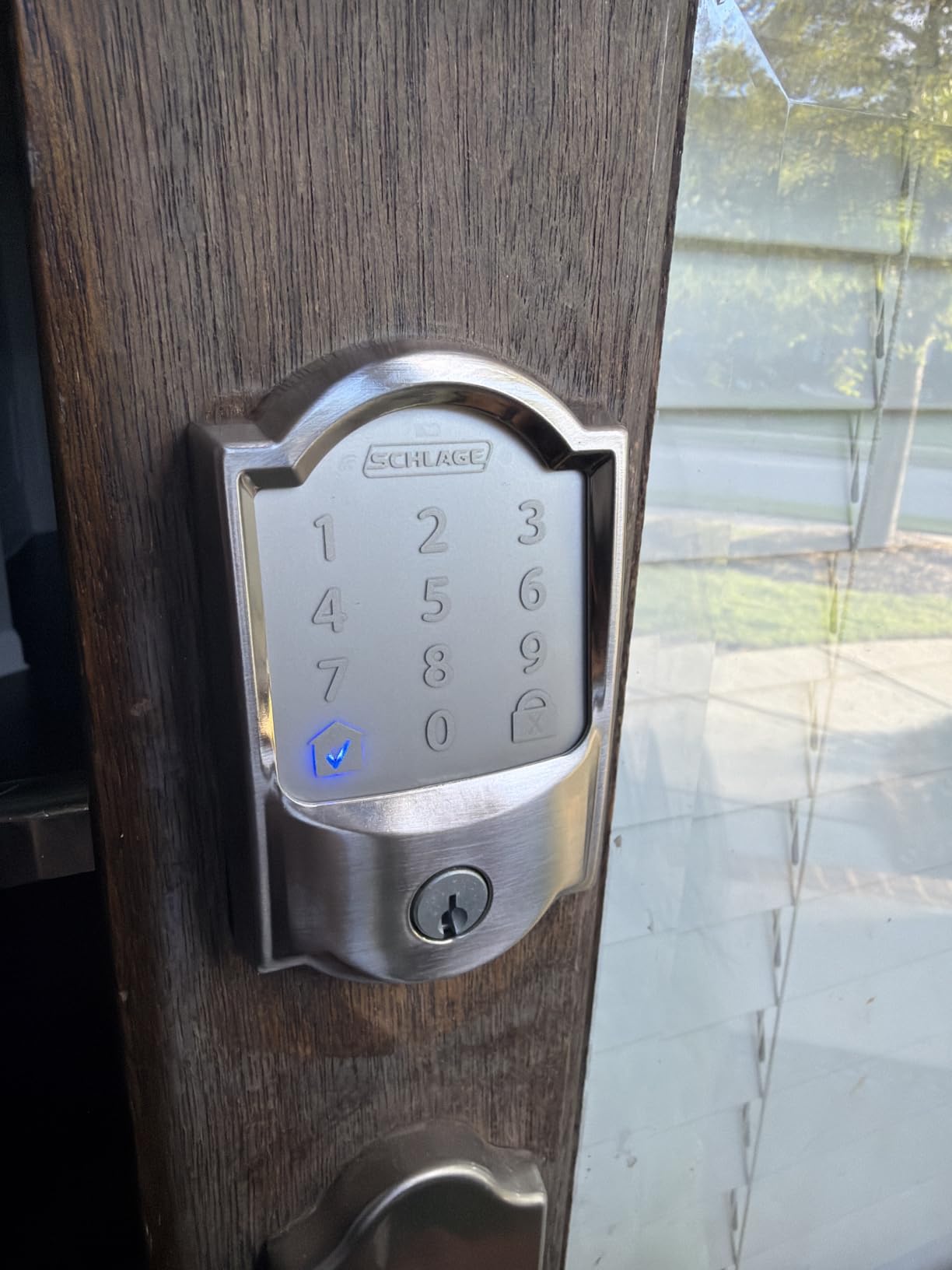 Schlage Encode Smart WiFi Deadbolt Lock with Century Trim, Satin Nickel customer photo 1