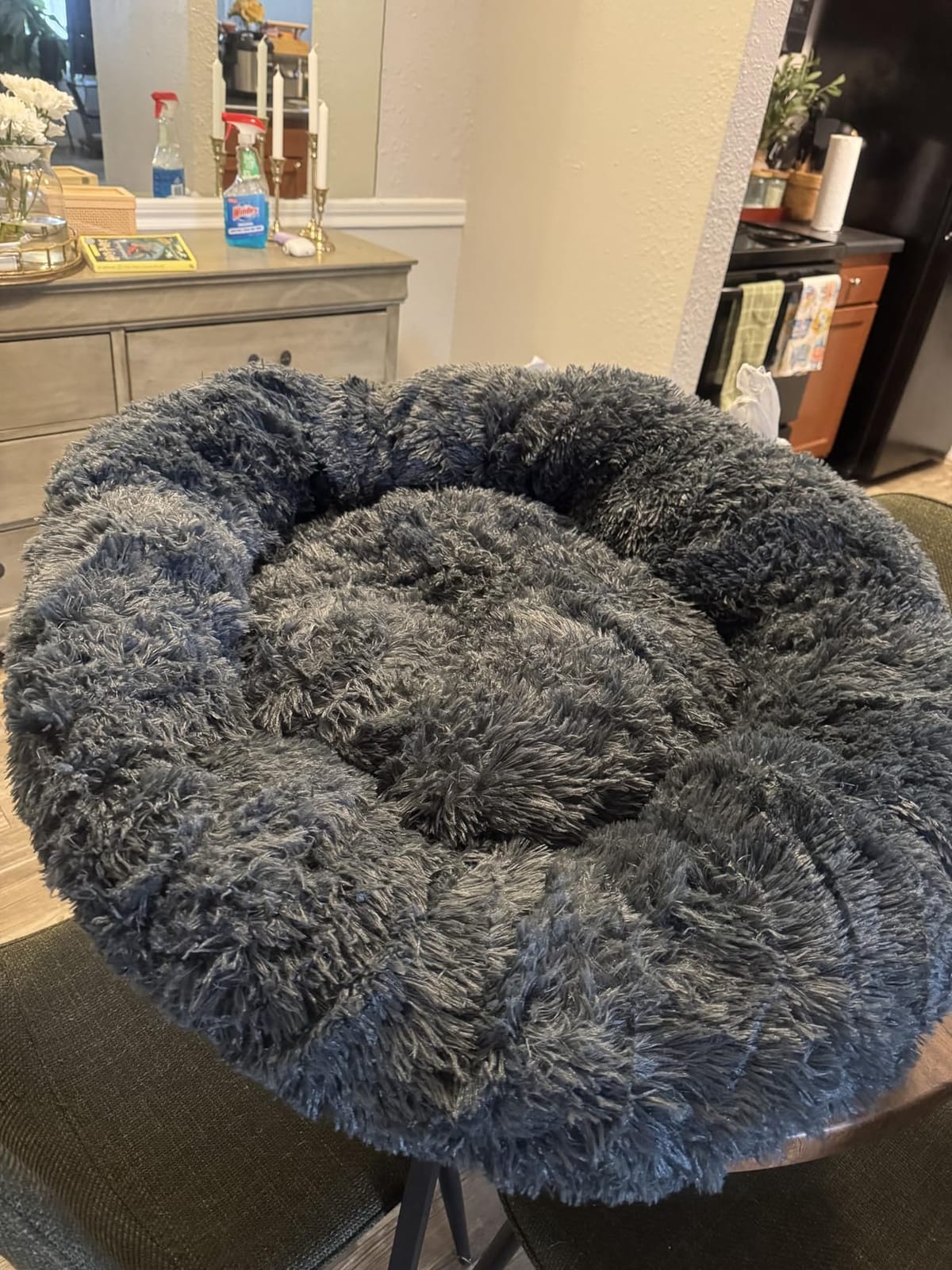 MIXJOY Orthopedic Dog Bed Comfortable Donut Cuddler Round Pet Beds Ultra Soft Washable Dog and Cat Cushion (20''/23''/30'') (23'', Brown) customer photo 1