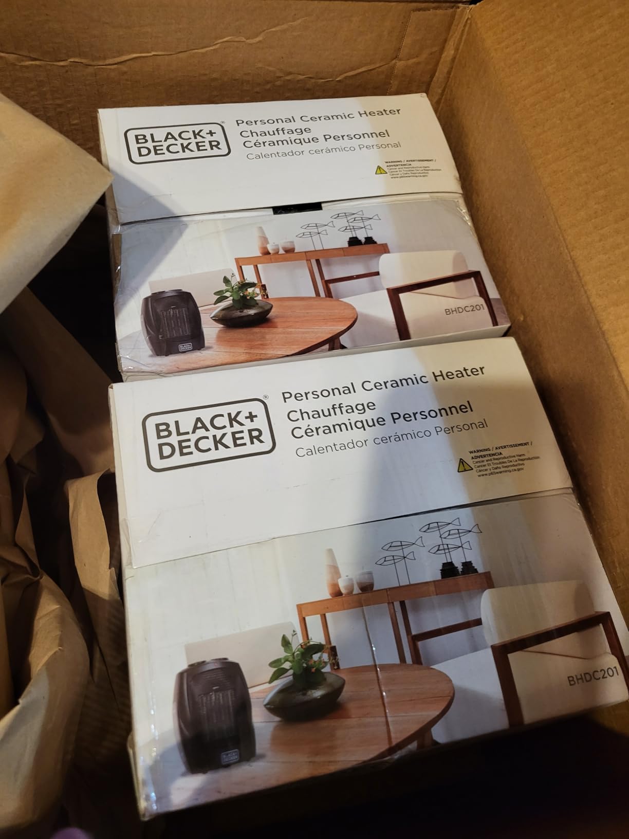 BLACK+DECKER Personal Ceramic Heater, 1500 Watts, BHDC201, Black customer photo 2
