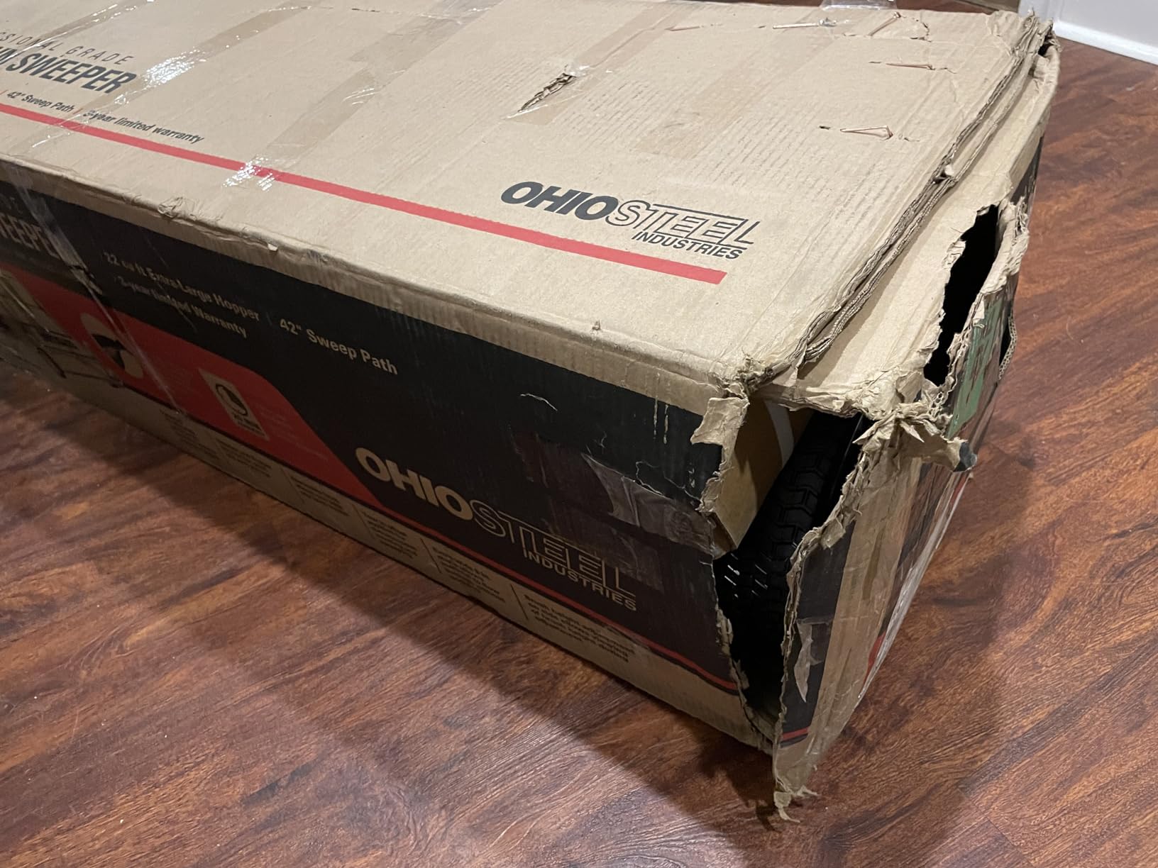 Ohio Steel 4222V2 Lawn Sweeper, 22 cu.ft, Gray customer photo 1