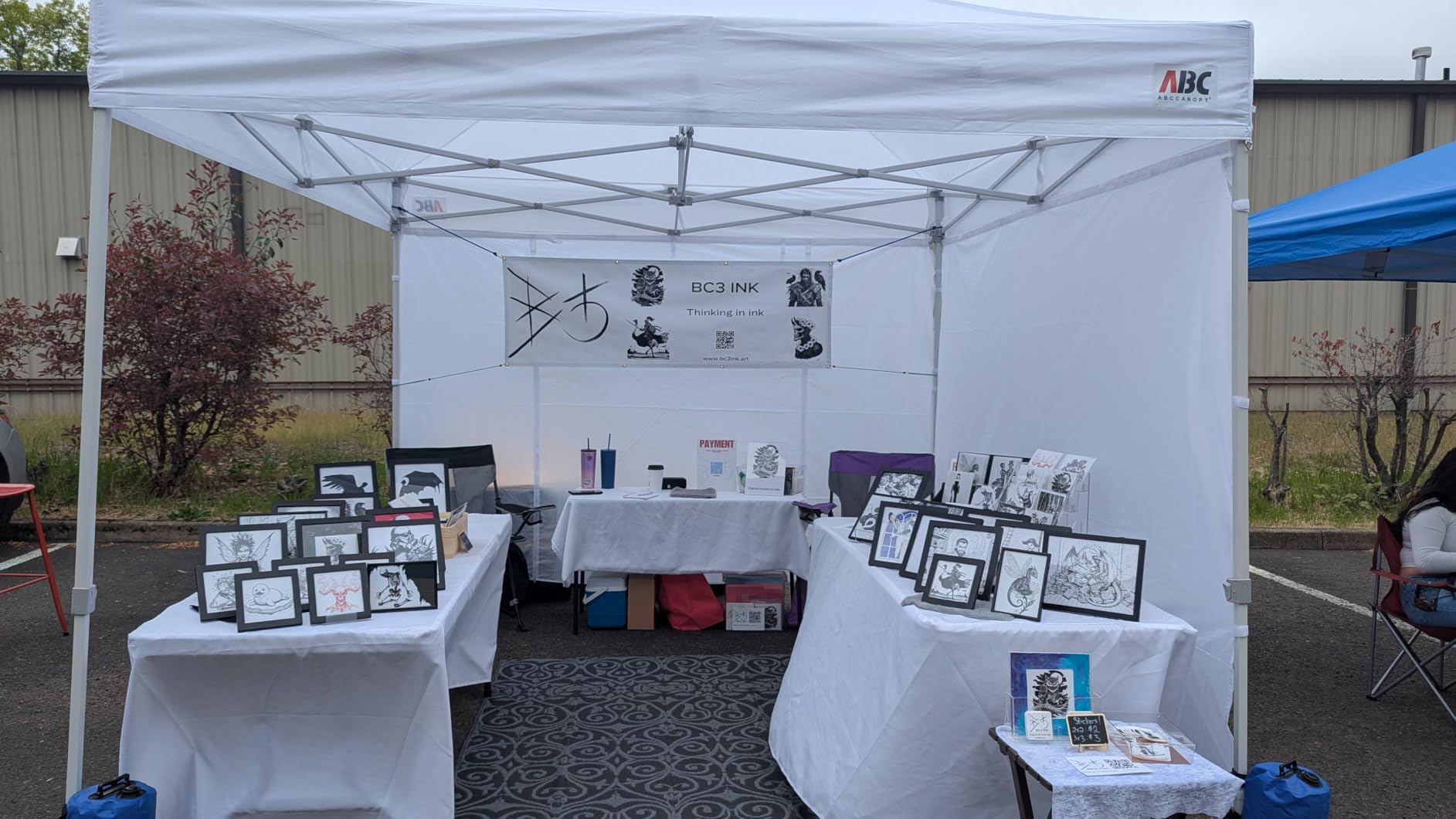 ABCCANOPY Commercial Pop Up Canopy Tent with Sidewalls 10X10,White customer photo 1