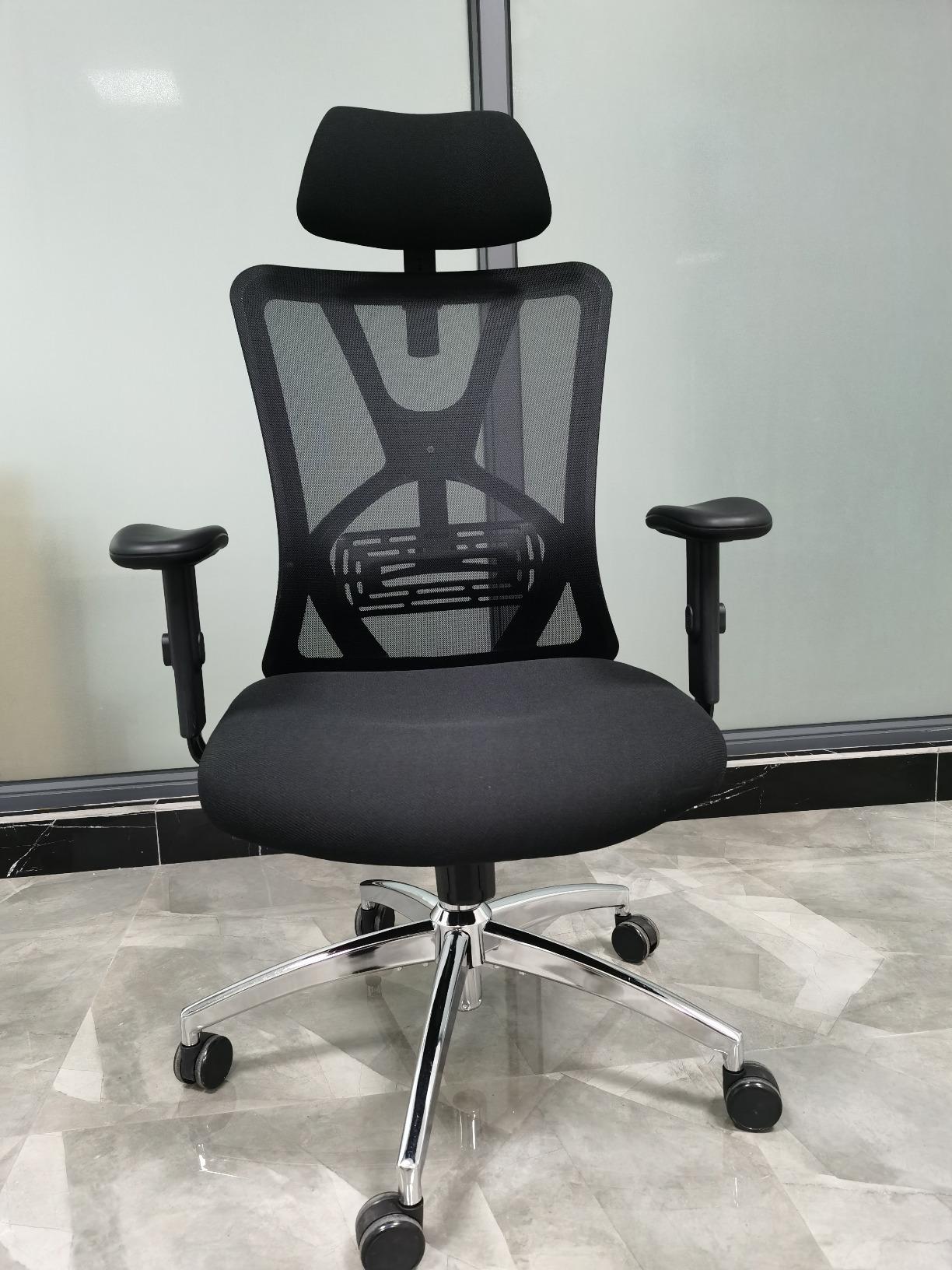 Ticova Ergonomic Office Chair - High Back Desk Chair with Adjustable Lumbar Support, Headrest & 3D Armrest - 130°Rocking Mesh Computer Chair customer photo 1