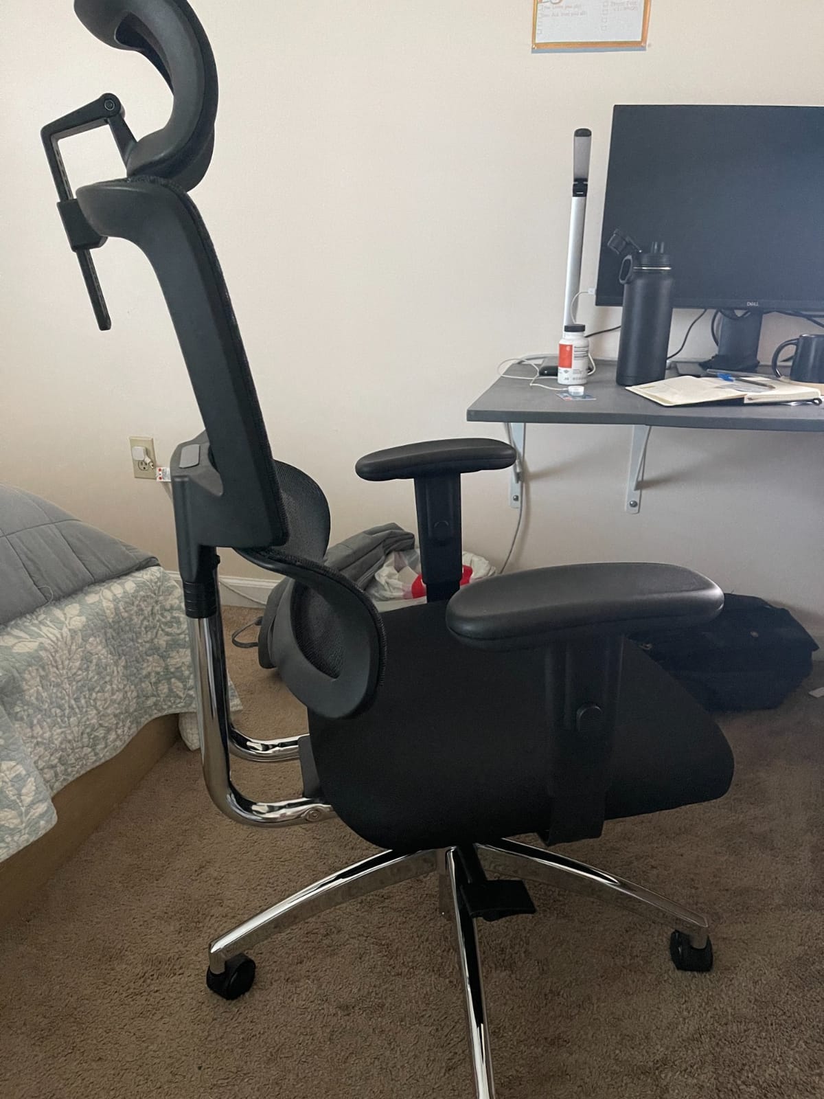 Ticova Ergonomic Office Chair - High Back Desk Chair with Adjustable Lumbar Support, Headrest & 3D Armrest - 130°Rocking Mesh Computer Chair customer photo 2