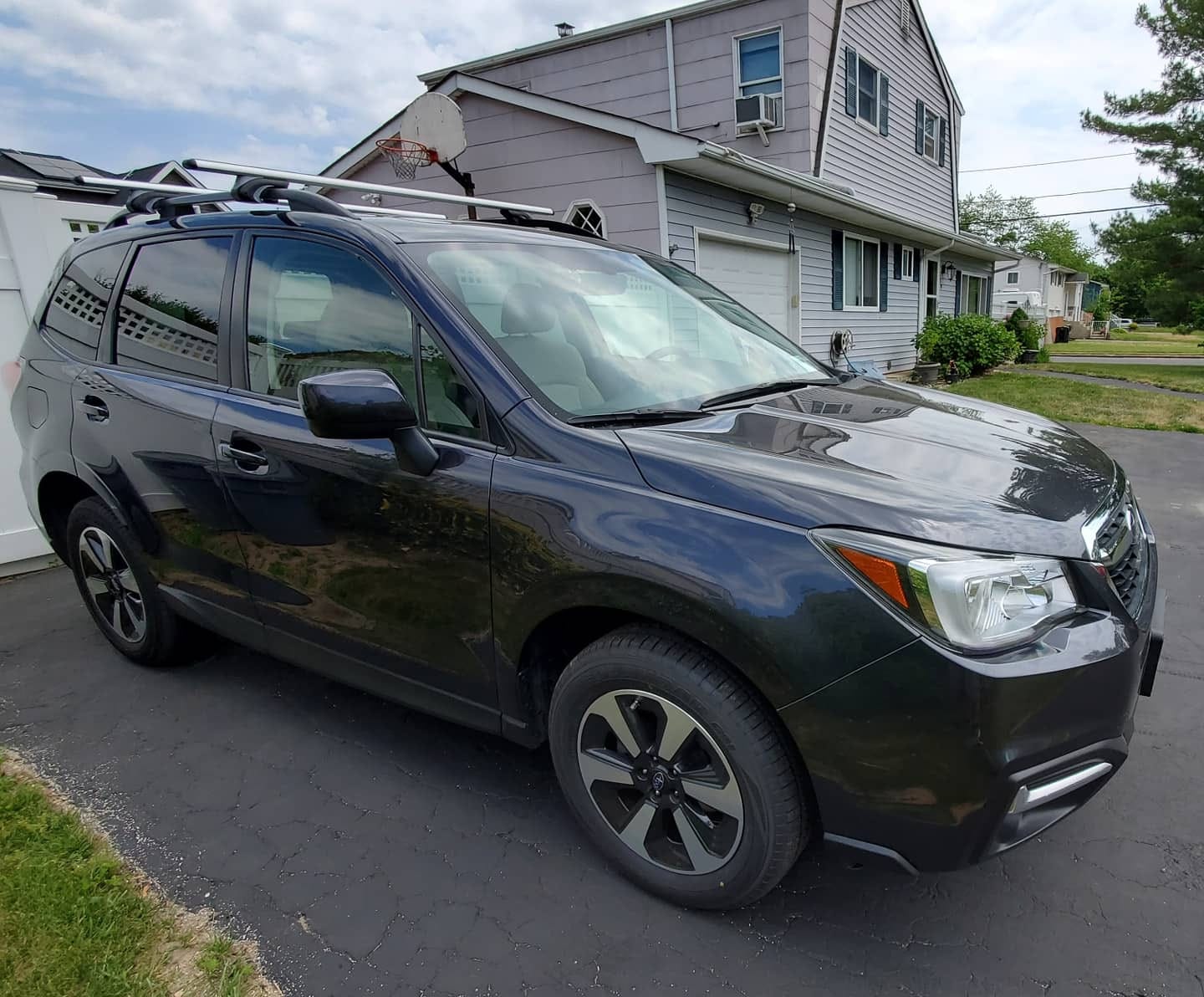 Aero Aluminum Universal 56'' Roof Rack Cross Bars, Existing Raised Side Rail with Gap -200 lbs Load Capacity customer photo 1