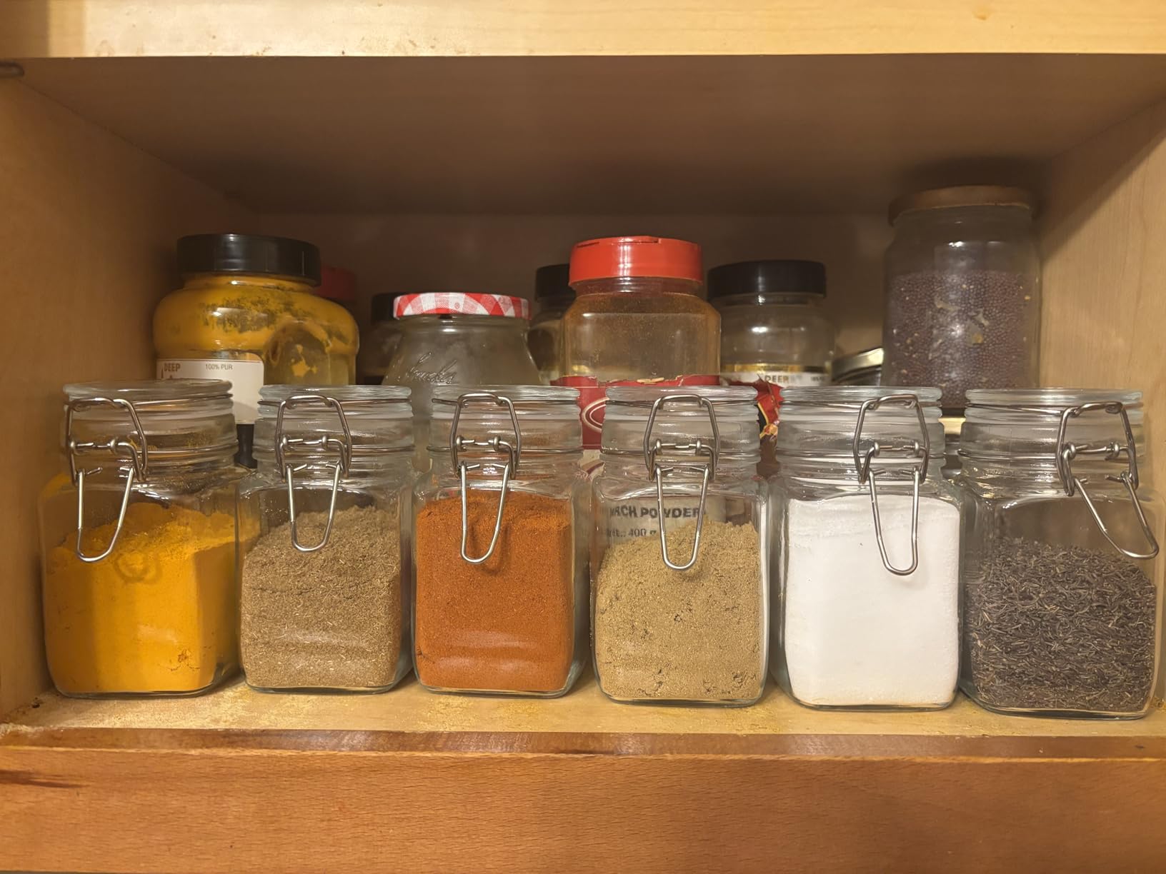 ComSaf Large Square Glass Jars with Airtight Lids 78 oz 3 Pack Wide Mouth customer photo 1