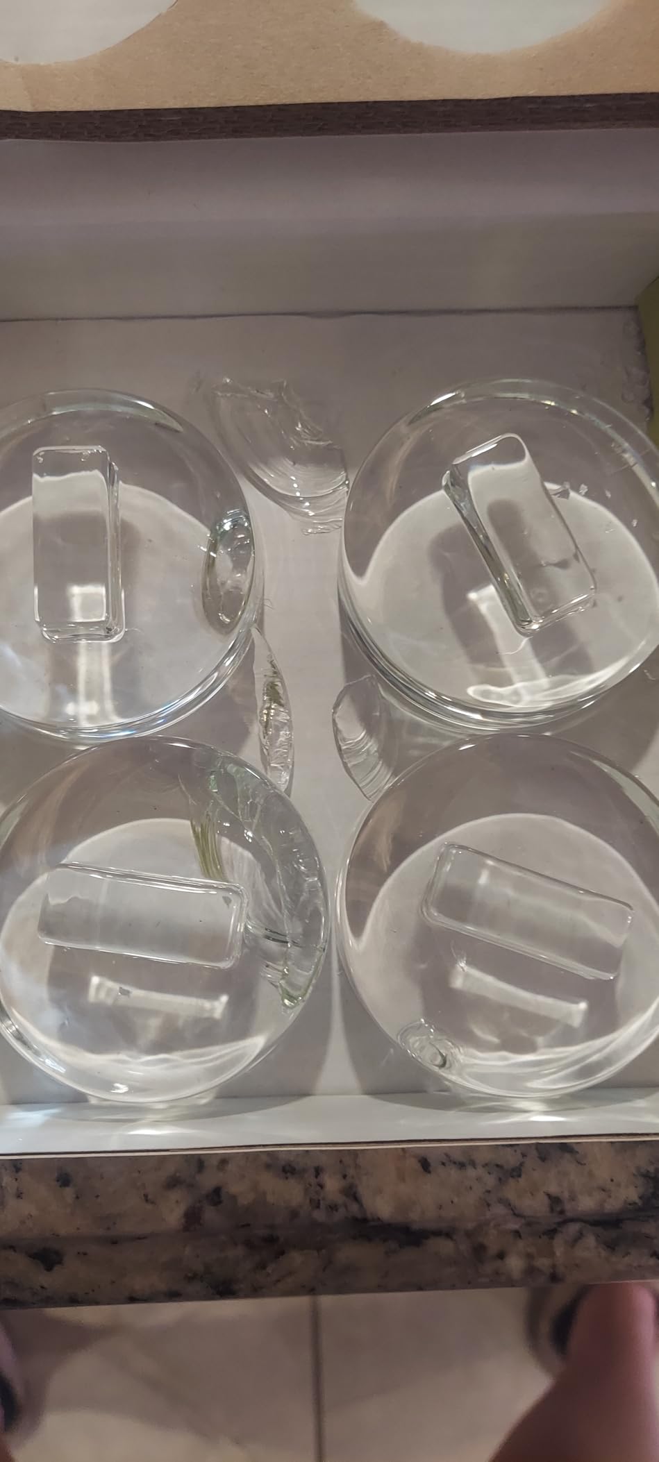 Glass Fermentation Weights for Wide Mouth Mason Jars — Set of 4, Easy Lift Handles — for Sauerkraut, Kimchi, Pickles & Kombucha customer photo 1