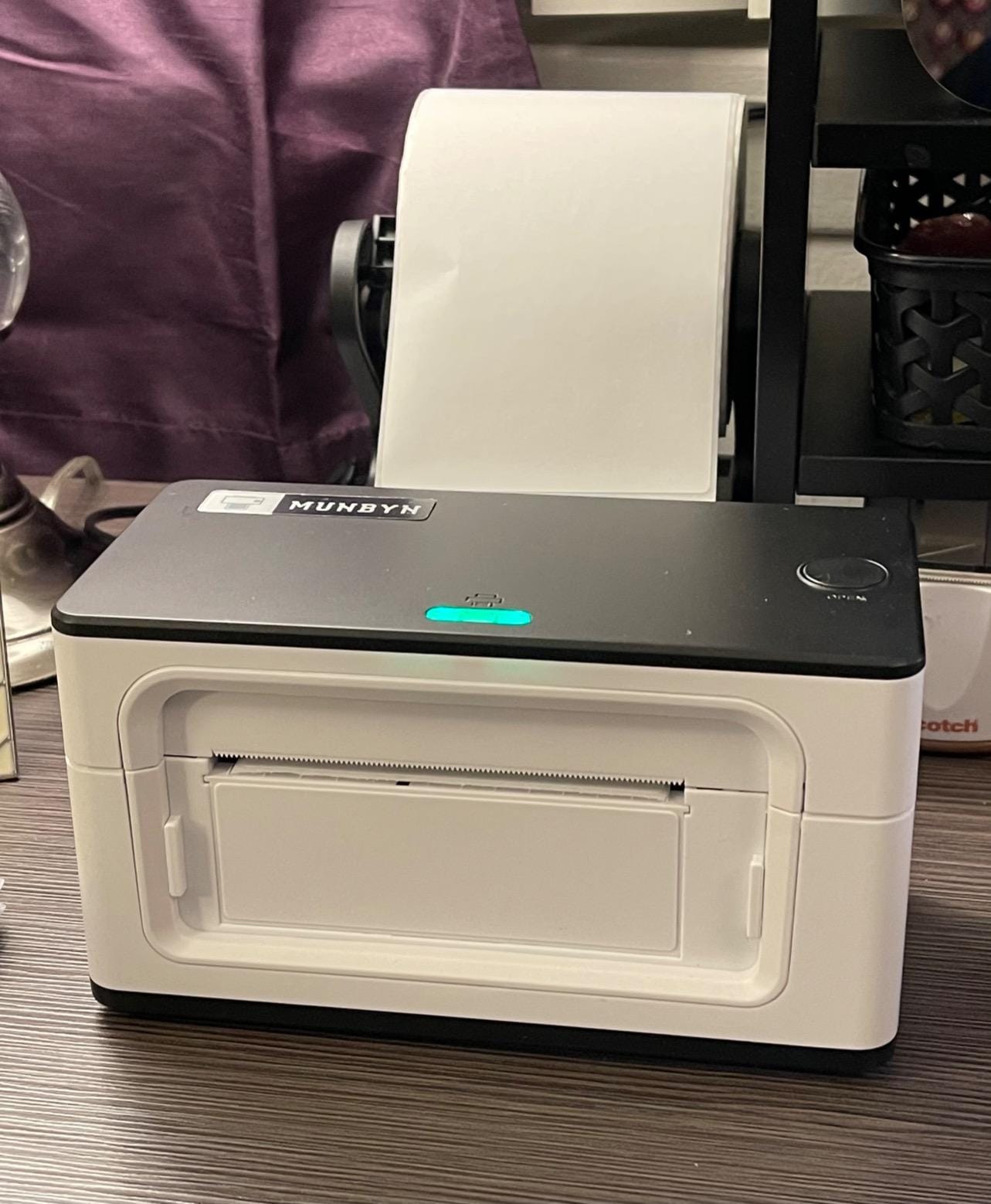 MUNBYN RealWriter 941 Bluetooth USB 4x6 Shipping Thermal Label Printer | USB & Bluetooth, Compatible with macOS & Windows, Supports Amazon Shopify USPS, Small Business & Home Use White customer photo 1