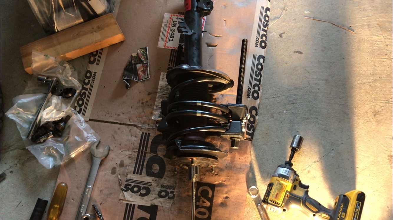 OEMTOOLS Coil Spring Compressor, MacPherson Strut Spring Compressor customer photo 1