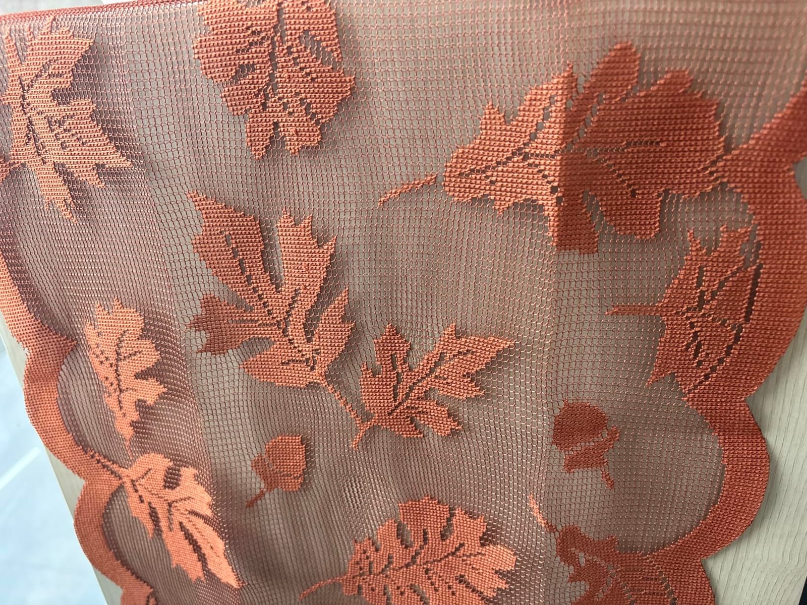 Fall Table Runner Fall Decorations for Home 13 x 72 Inch Maples Leaves Lace customer photo 2
