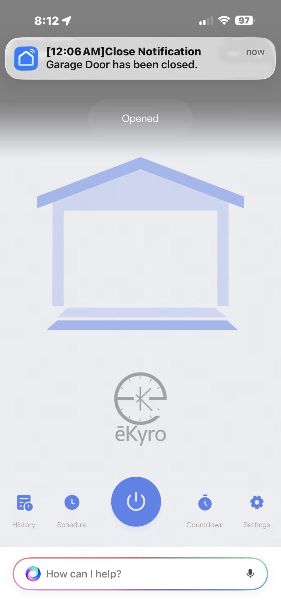 eKyro Smart Garage Door Opener - Universal WiFi Remote Controller Compatible with Alexa, Google Home, iPhone, Siri, Android, Door Left Open Alert, Door Security Systems, Updated Model customer photo 2