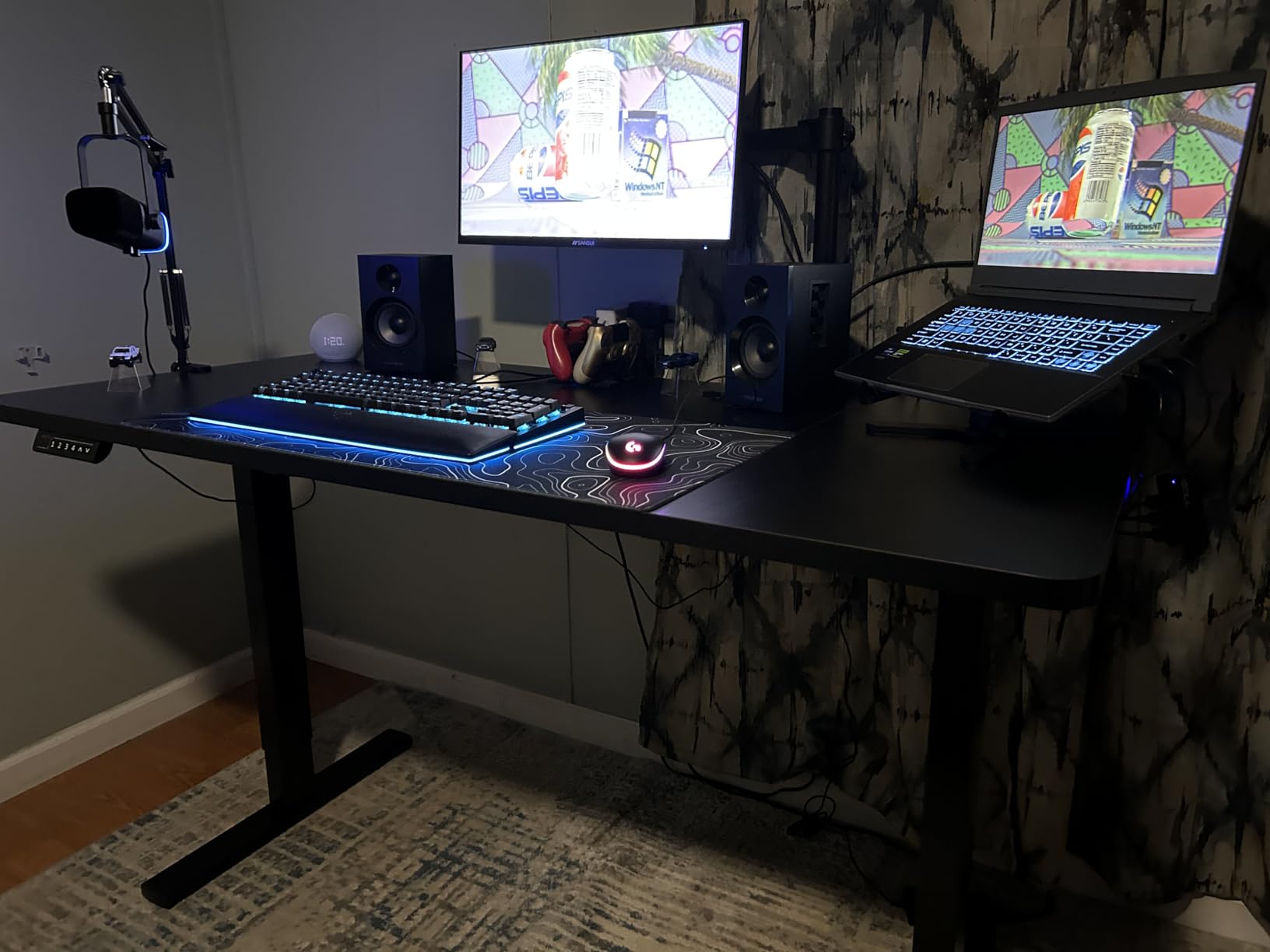 VIVO Black 60 x 24 in Standing Desk, DESK-KIT-1B6B customer photo 2