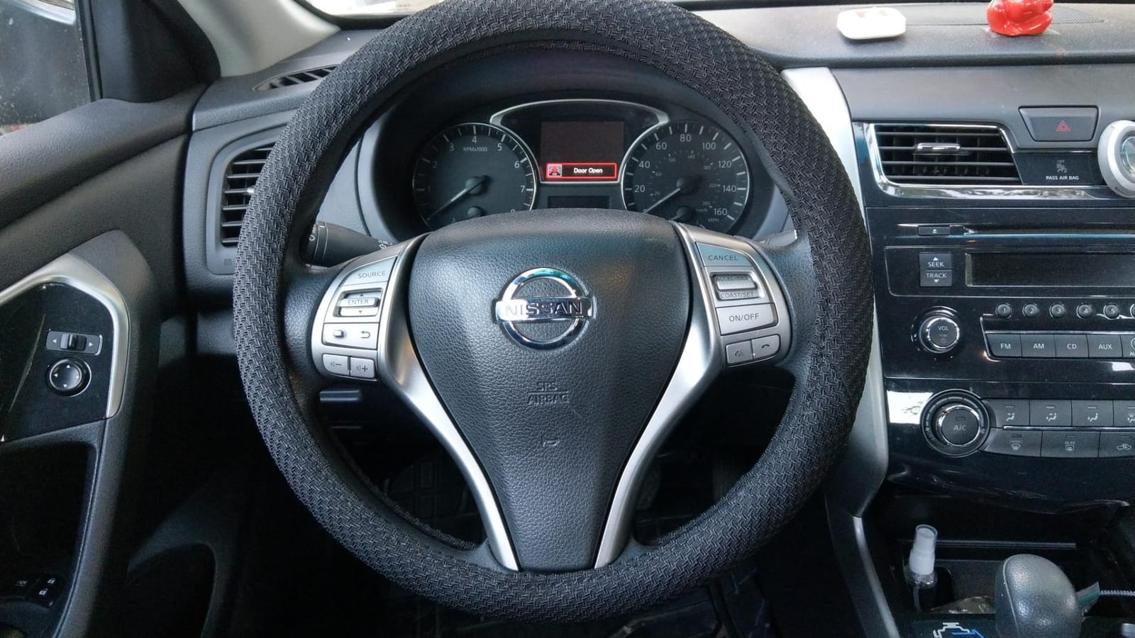 ZHOL Steering Wheel Cover Universal 15 inch Microfiber Breathable Ice Silk Steering Wheel Covers Anti-Slip Car Interior Accessories for Women Men, Warm in Winter and Cool in Summer, Black customer photo 2