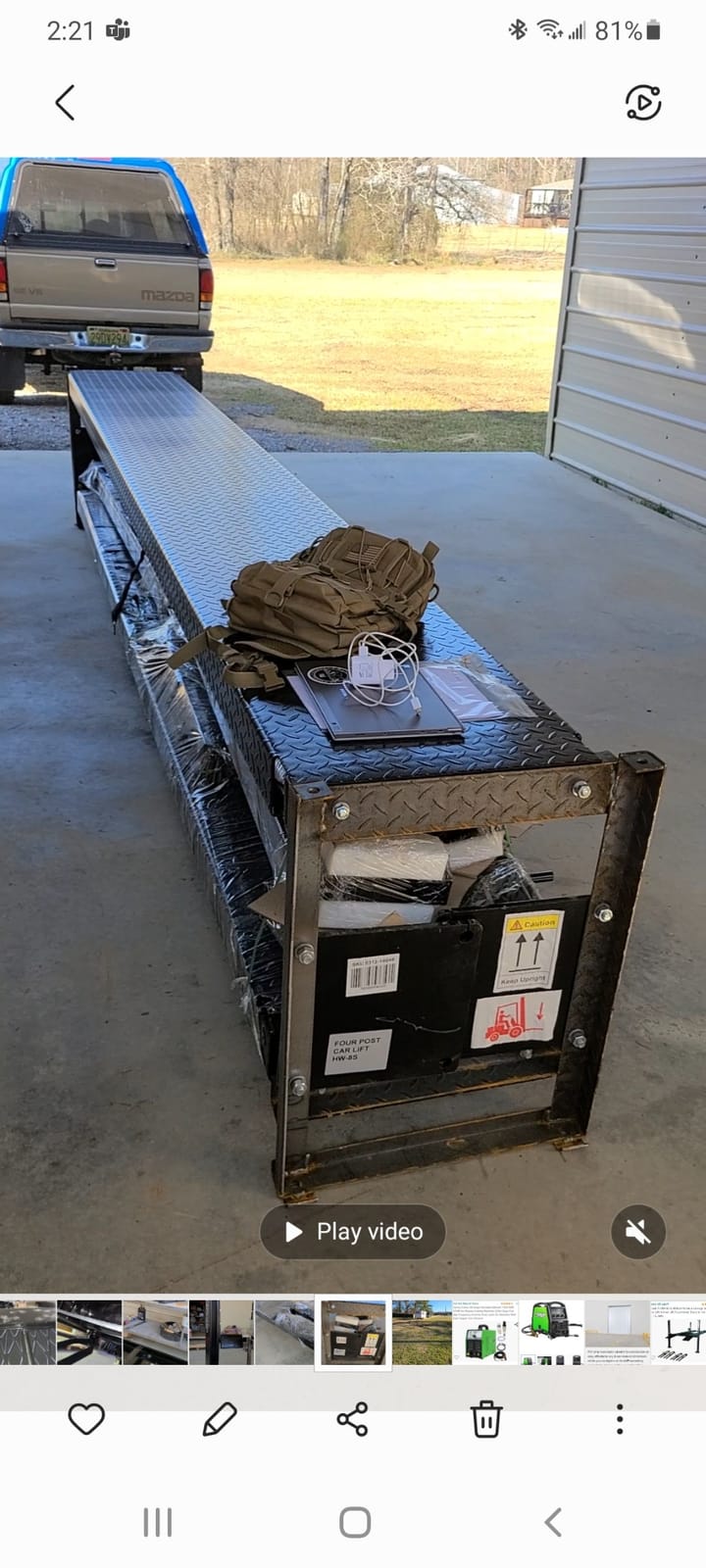 APlusLift HW-8S 8000LB 4-Post Storage Service Car Lift 3 Year Warranty customer photo 1