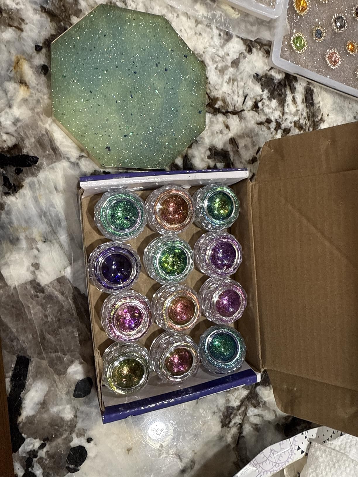 Rolio Premium Mica Powder Pearlescent Set -10g, 24 Jars (Original Set) customer photo 2