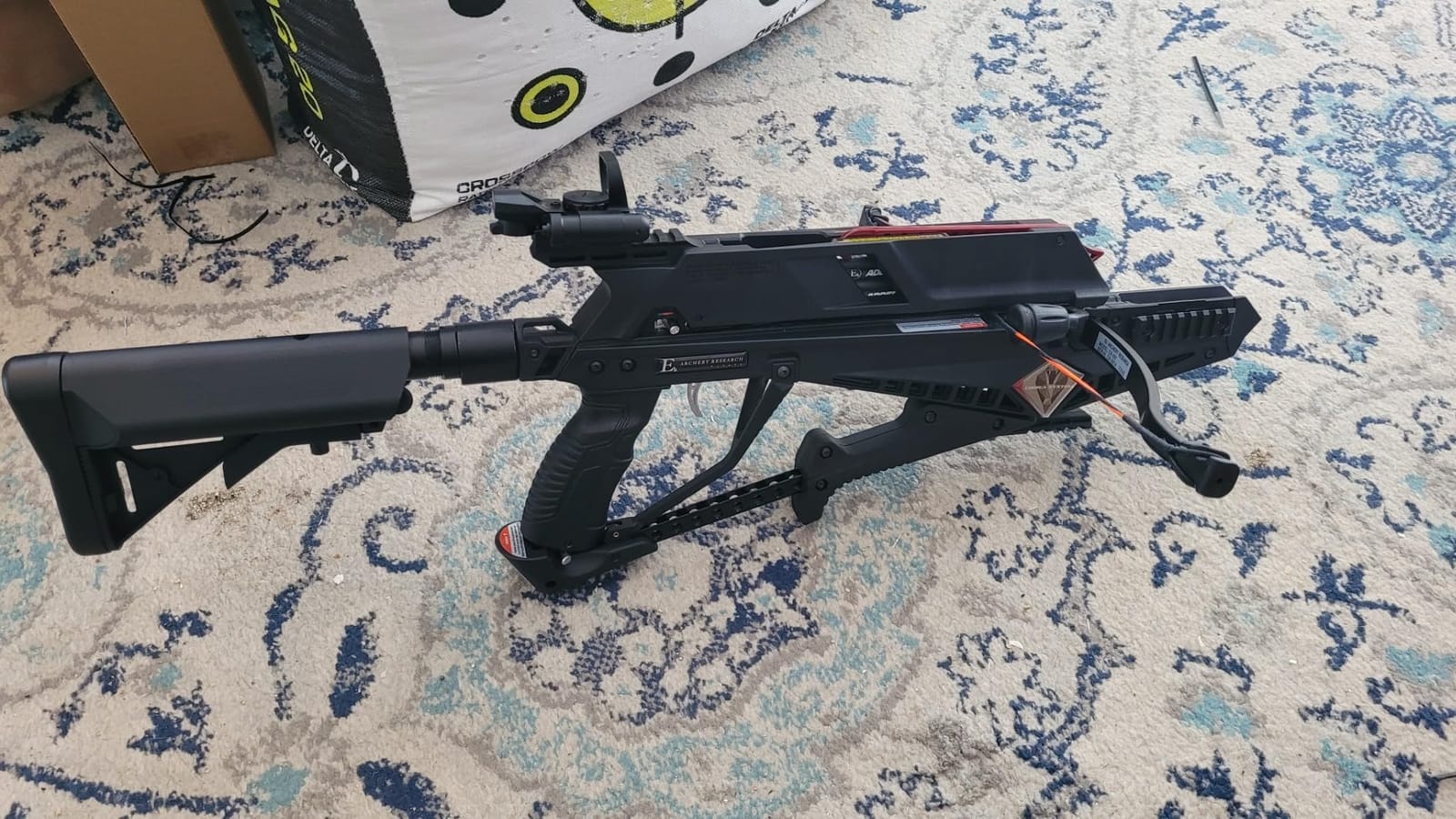 EK Archery Repeating Adder Crossbow 130 lb Cross Bow with 5 Shot auto-loading Magazine Includes 15 Carbon Arrows Bolts. Urban Preppers, Bushcraft, Home Defense, Target Shooters, Small Game Bow Hunting customer photo 2