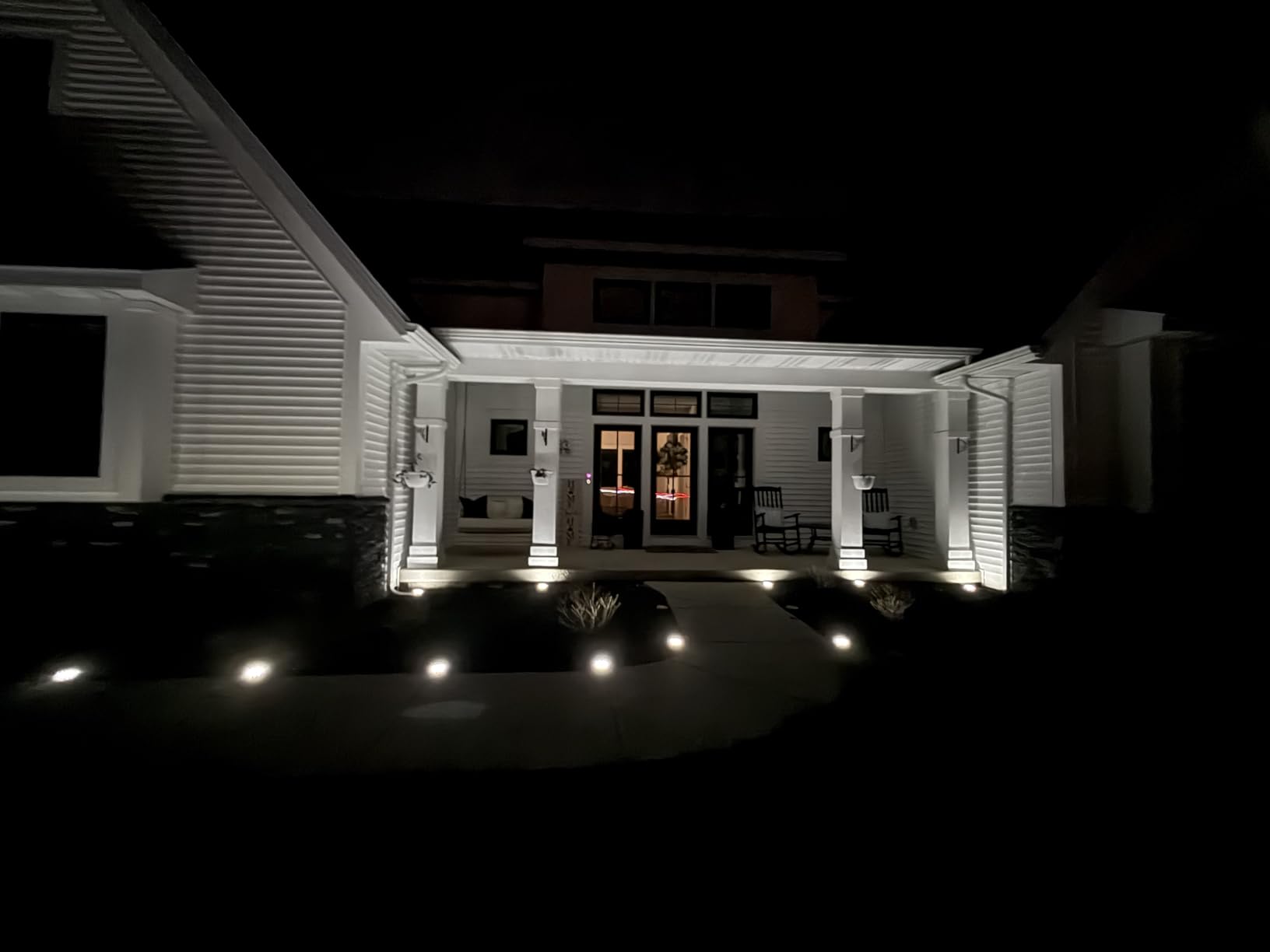 SOLPEX Solar Ground Lights Outdoor, Garden Lights 12 Pack Cool White customer photo 2