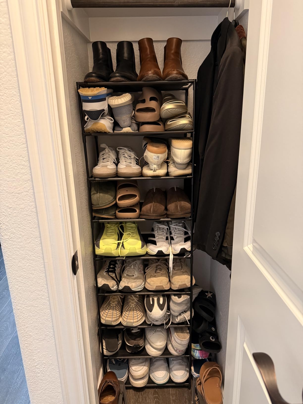FIDUCIAL HOME 10 Tiers Shoe Rack Organizer 20 Pairs Tall Shoe Shelf customer photo 2