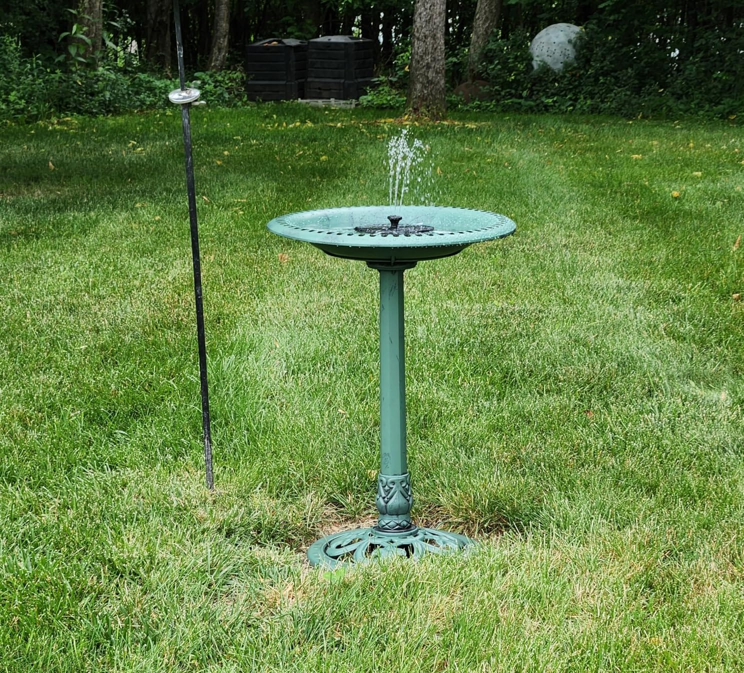 Mademax Solar Bird Bath Fountains, Upgrade 1.4W Solar Fountain Pump with 8 Nozzles & 4 Brackets, Free Standing Floating Solar Powered Water Fountain Pump for Bird Bath, Garden, Pond, Pool, Outdoor customer photo 2