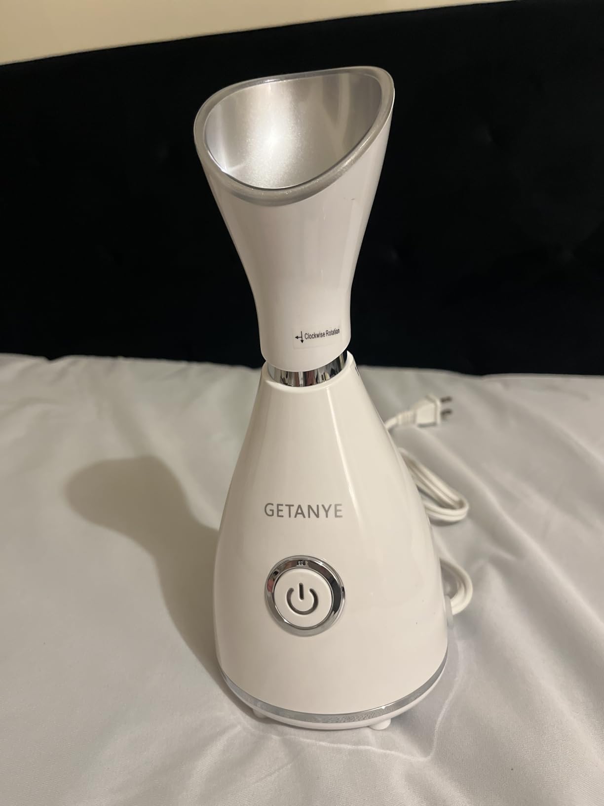 GETANYE Nano Ionic Face Steamer - 10X Penetration for Facial, Unclogs Pores, Moisturizing Spa Humidifier with Free Blackhead Remover Kit, Hair Band, Face Brush customer photo 1