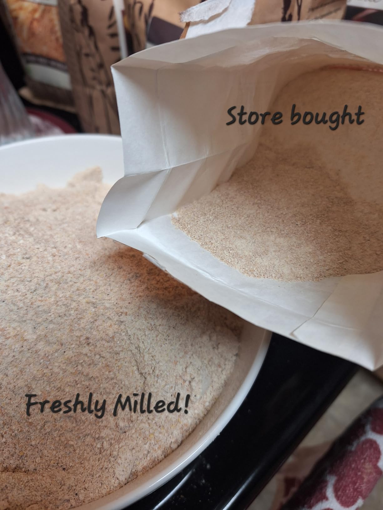 Moongiantgo Grain Mill Grinder Electric, 150g Upright, 110V customer photo 1