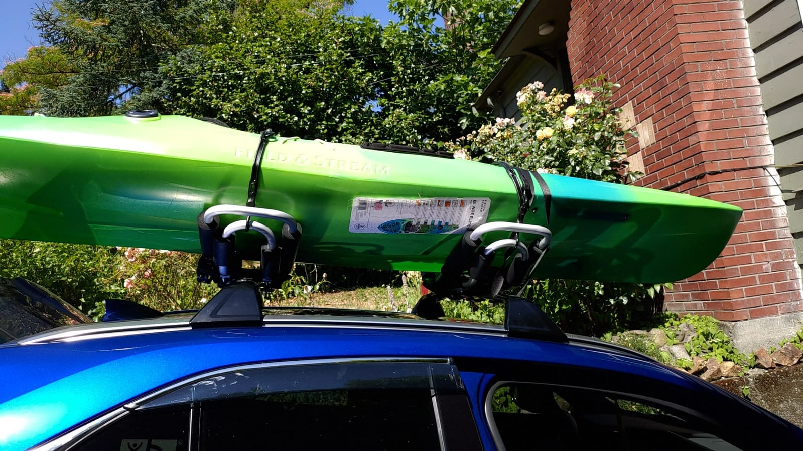IKURAM R Aluminum Kayak Roof Rack Folding J-Style Universal 4-in-1 customer photo 1