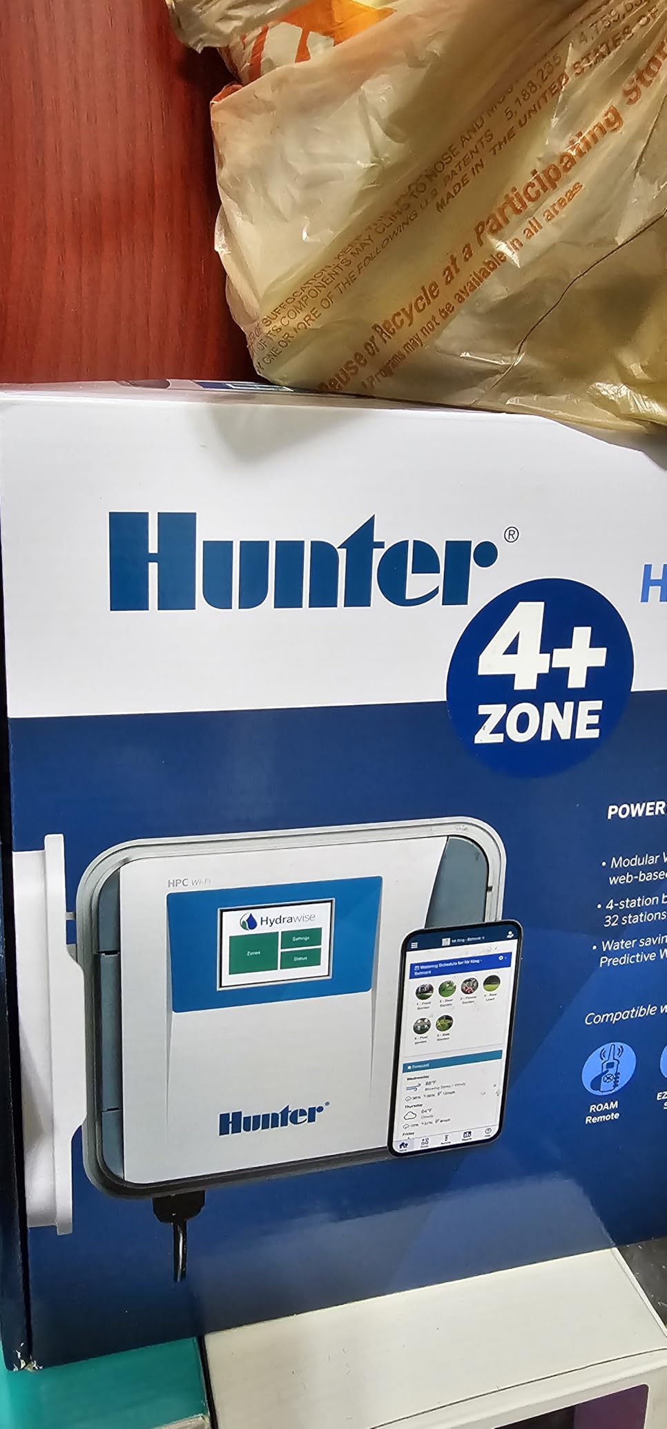 Hunter HPC400 Sprinkler Controller, 4 Zone, WiFi Smart Sprinkler Timer customer photo 2
