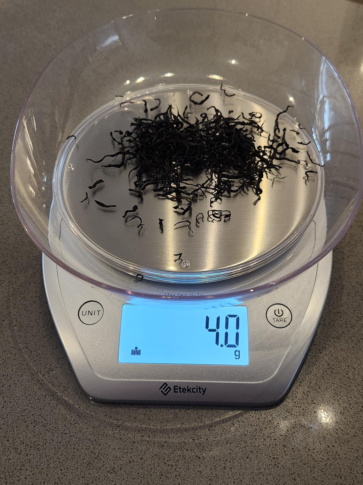 Etekcity 0.1g Food Kitchen Scale, Bowl, Digital Grams and Ounces for Weight Loss, Dieting, Baking, Cooking, and Meal Prep, 11lb/5kg, Stainless Steel Silver customer photo 2