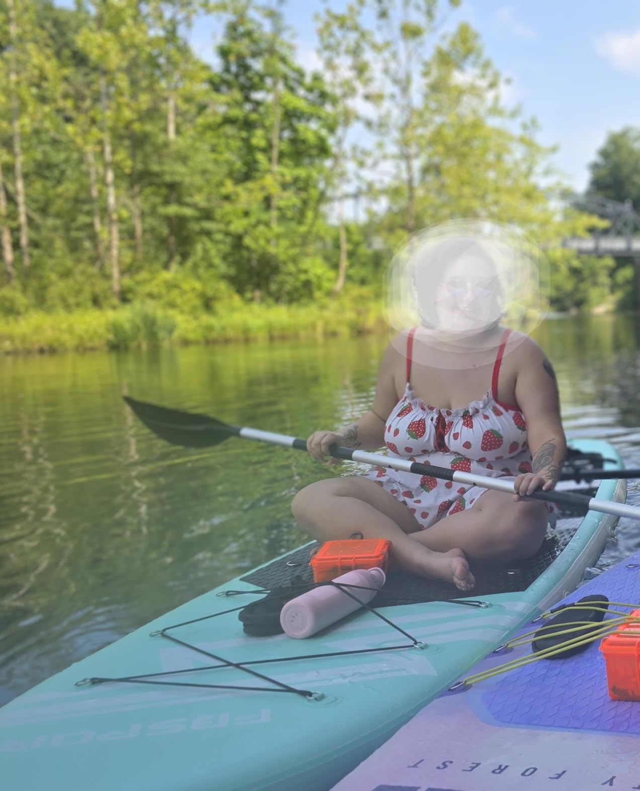 FBSPORT 11' Premium Stand Up Paddle Board, Yoga Board with SUP Accessories & Carry Bag | Wide Stance, Surf Control, Non-Slip Deck, Leash, Paddle and Pump for Youth & Adult customer photo 1