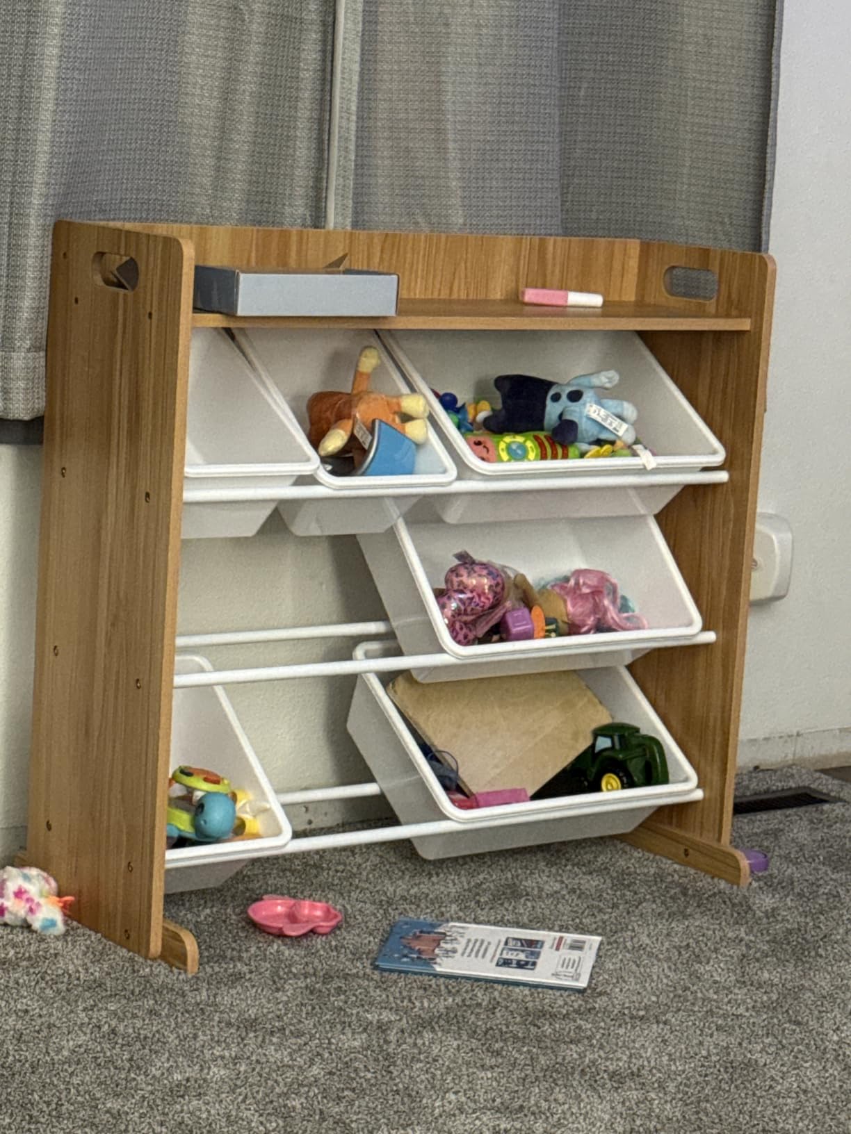 Humble Crew Kids Toy Organizer with Display Shelf, 9 Bins, 3 Tier Storage customer photo 1