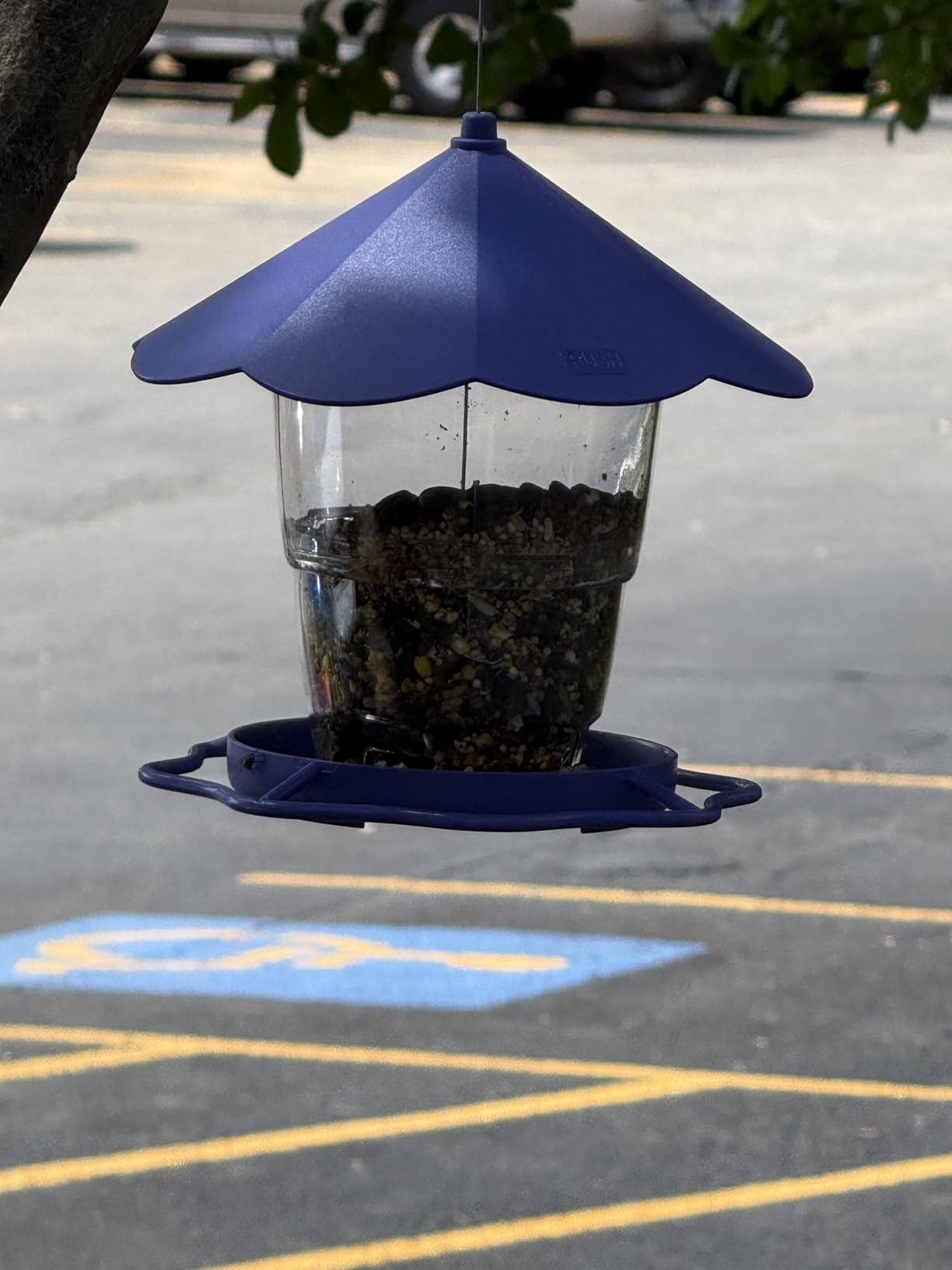 Hanizi Bird Feeder Outdoor Hanging for Wild Bird Seed, Brown customer photo 1