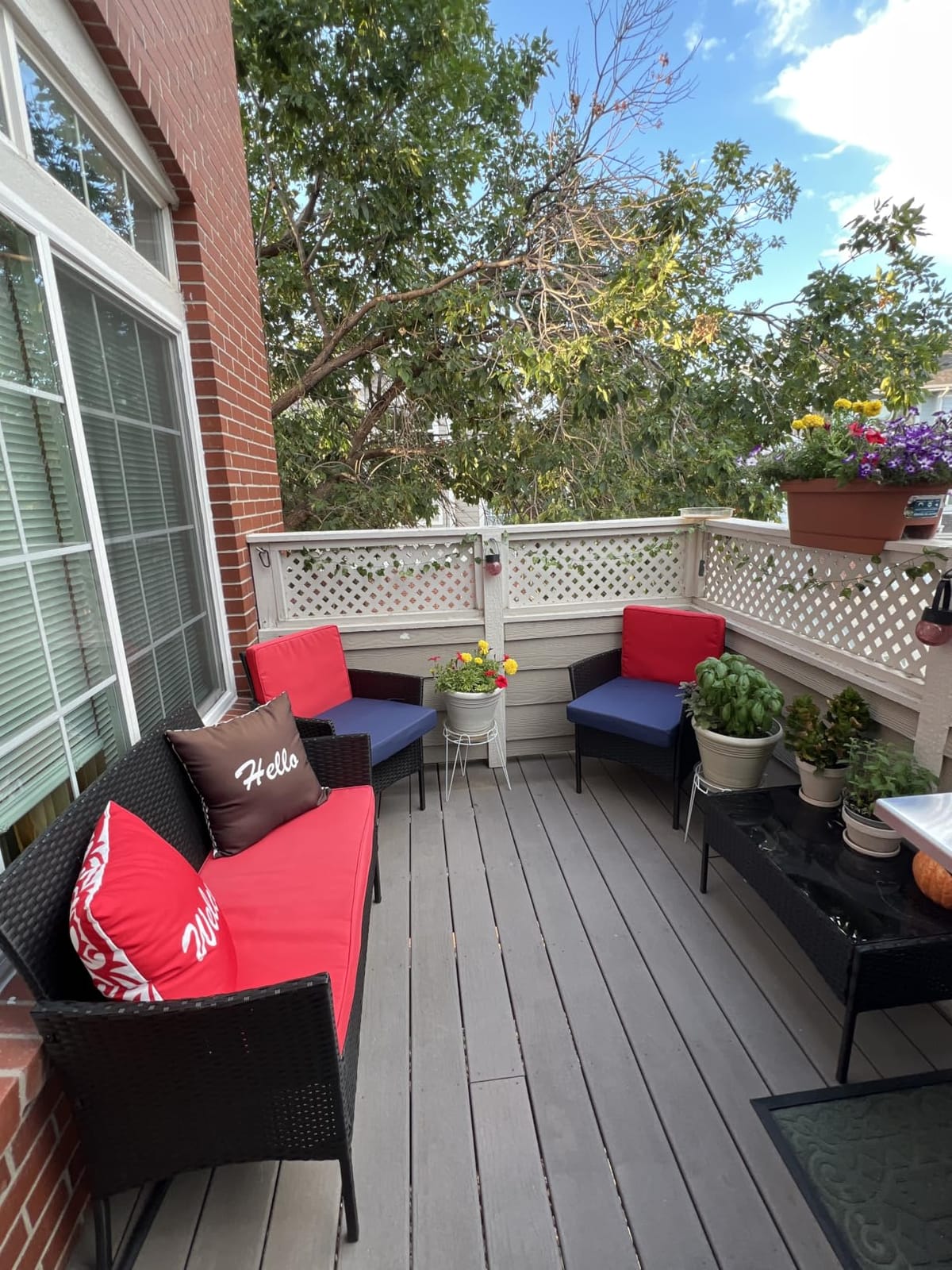 FDW 4-Piece Patio Furniture Set | Brown | Outdoor Wicker Furniture customer photo 2