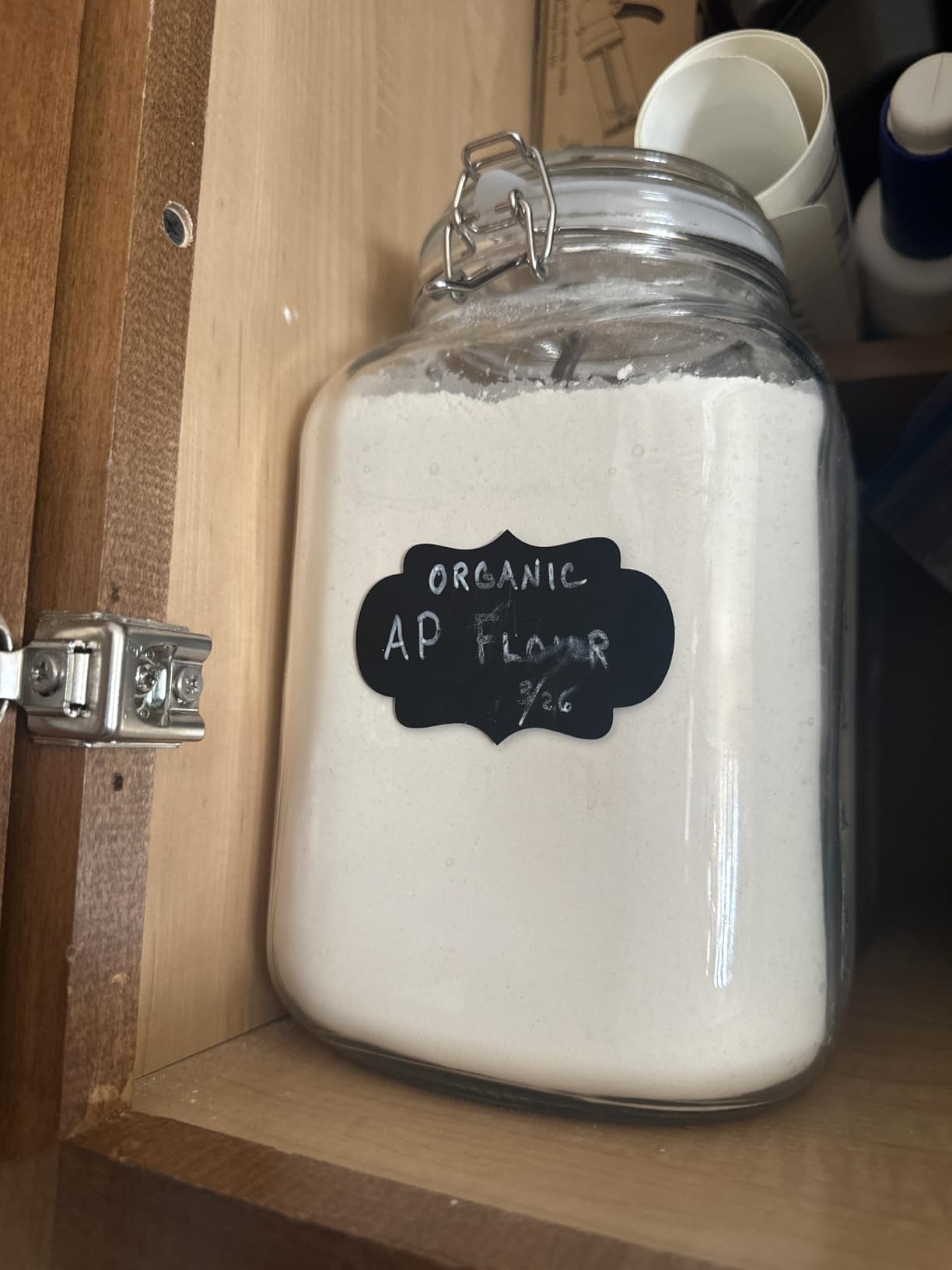 Qianfenie 1.1 Gallon Wide Mouth Airtight Glass Storage Containers with Lids customer photo 1