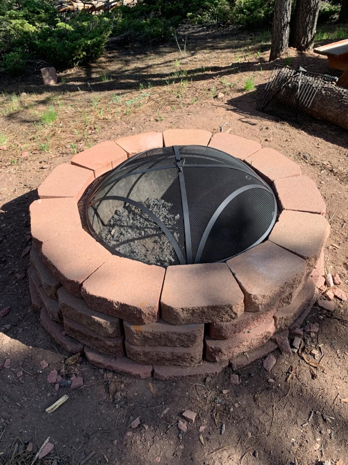 Sunnydaze Outdoor Round Fire Pit Screen, Reinforced Steel Mesh, 36-Inch customer photo 1