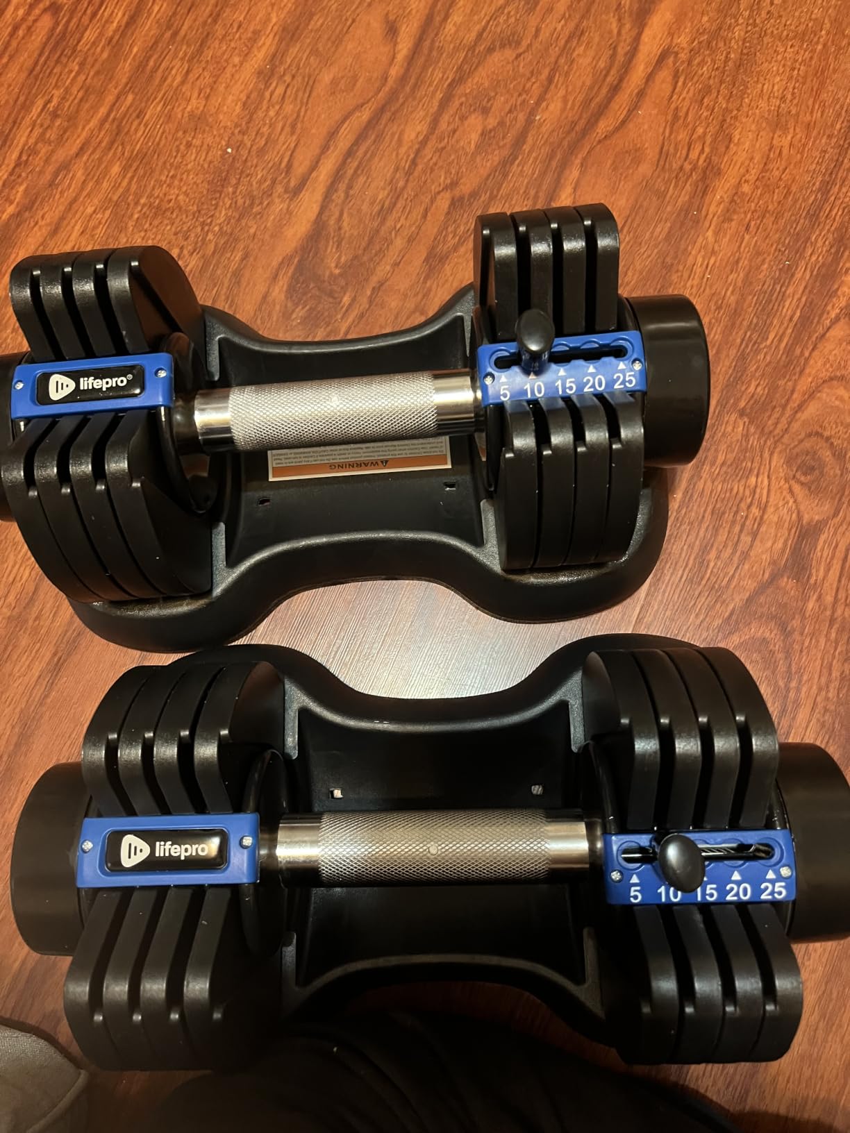 Lifepro Adjustable Dumbbells & Weights for Home Gym, Quick-Adjust customer photo 2