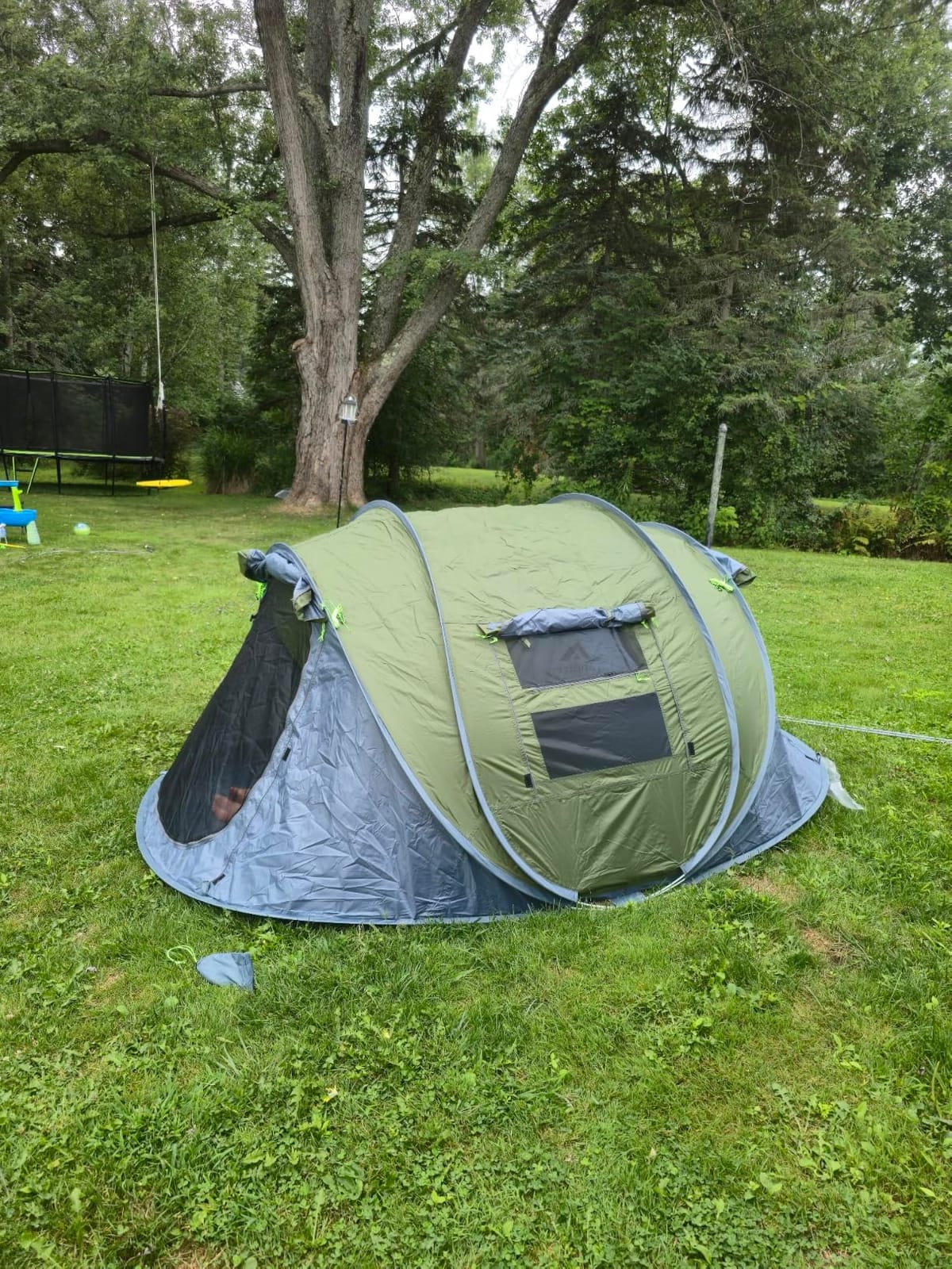 4 Person Easy Pop Up Tent Waterproof Automatic Setup 2 Doors-Instant Family Tents for Camping Hiking & Traveling customer photo 1