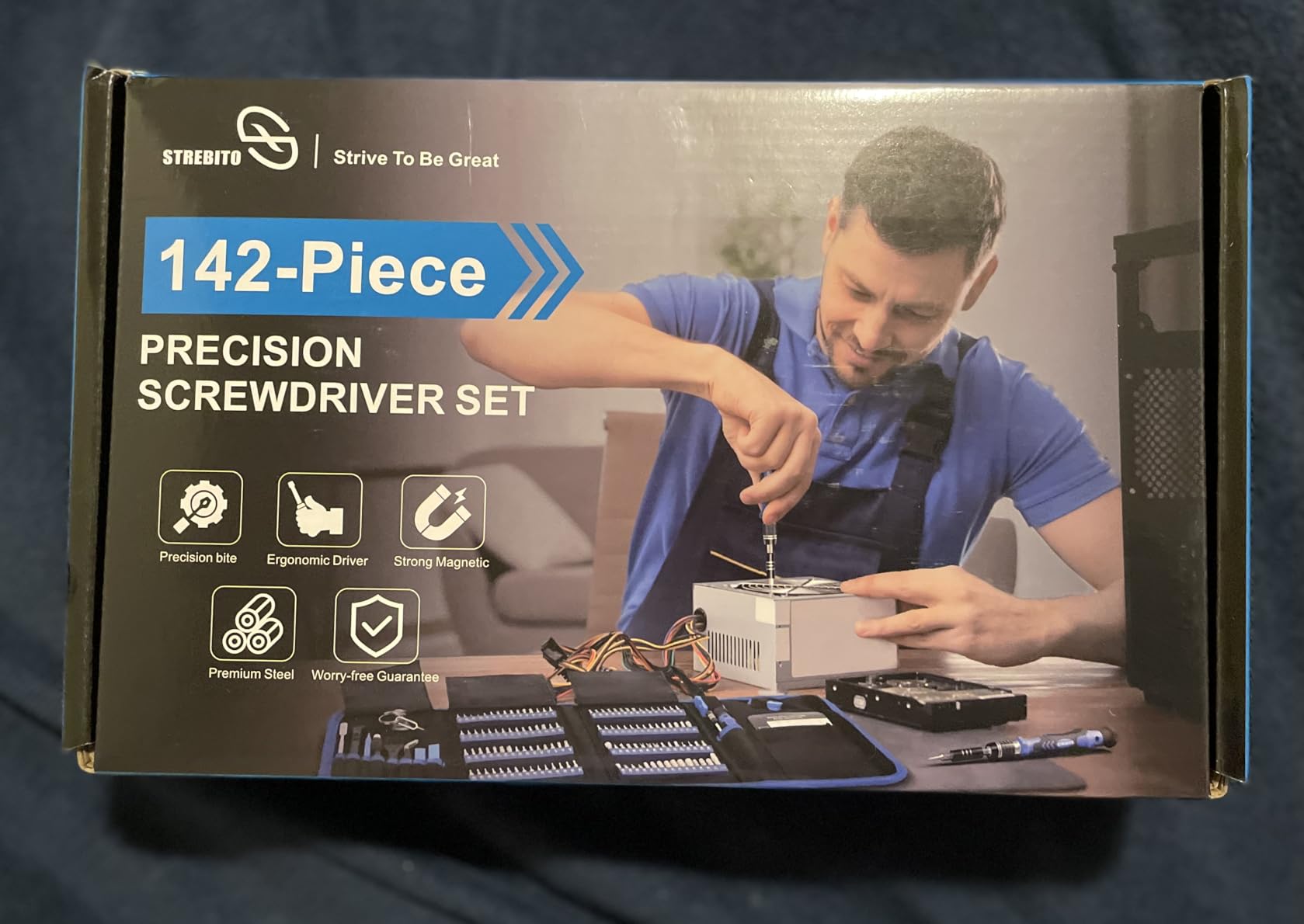 STREBITO Electronics Precision Screwdriver Sets 142-Piece with 120 Bits customer photo 1