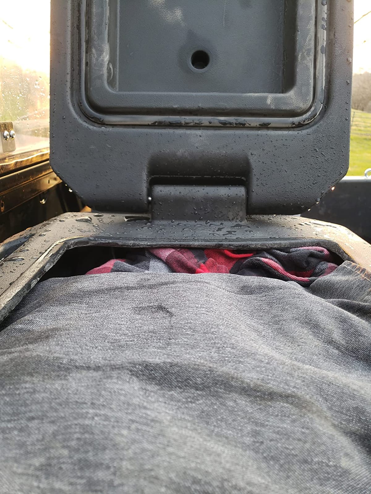 KEMIMOTO UTV Bed Storage Box, 45.3L/11.9GAL Large Capacity Cargo Box customer photo 1