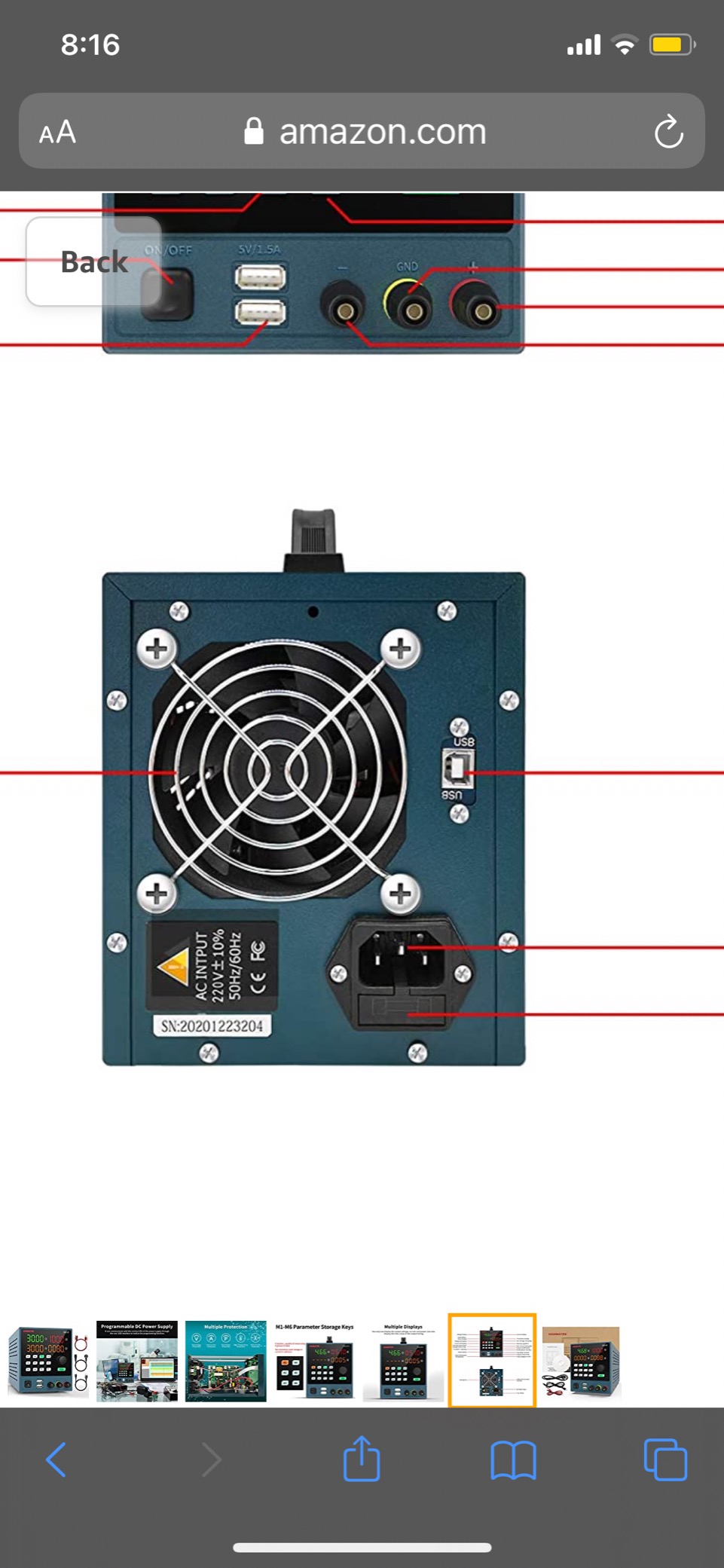 Programmable DC Power Supply (0-30 V 0-10 A) HM310T High Precision 4-Digit Voltage Current Power Time Display Variable Switching Digital Power Supply with PC Software and USB Interface customer photo 2