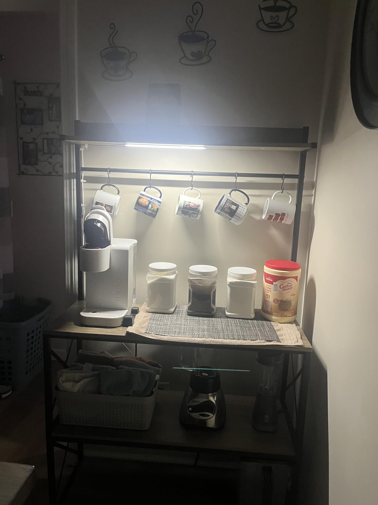 Under Cabinet Light, 12 Inch Plug in LED Closet Light with Memory Function, Cold White 6000K, Super Slim Dimmable Workbench,Under Counter Lights for Kitchen customer photo 1