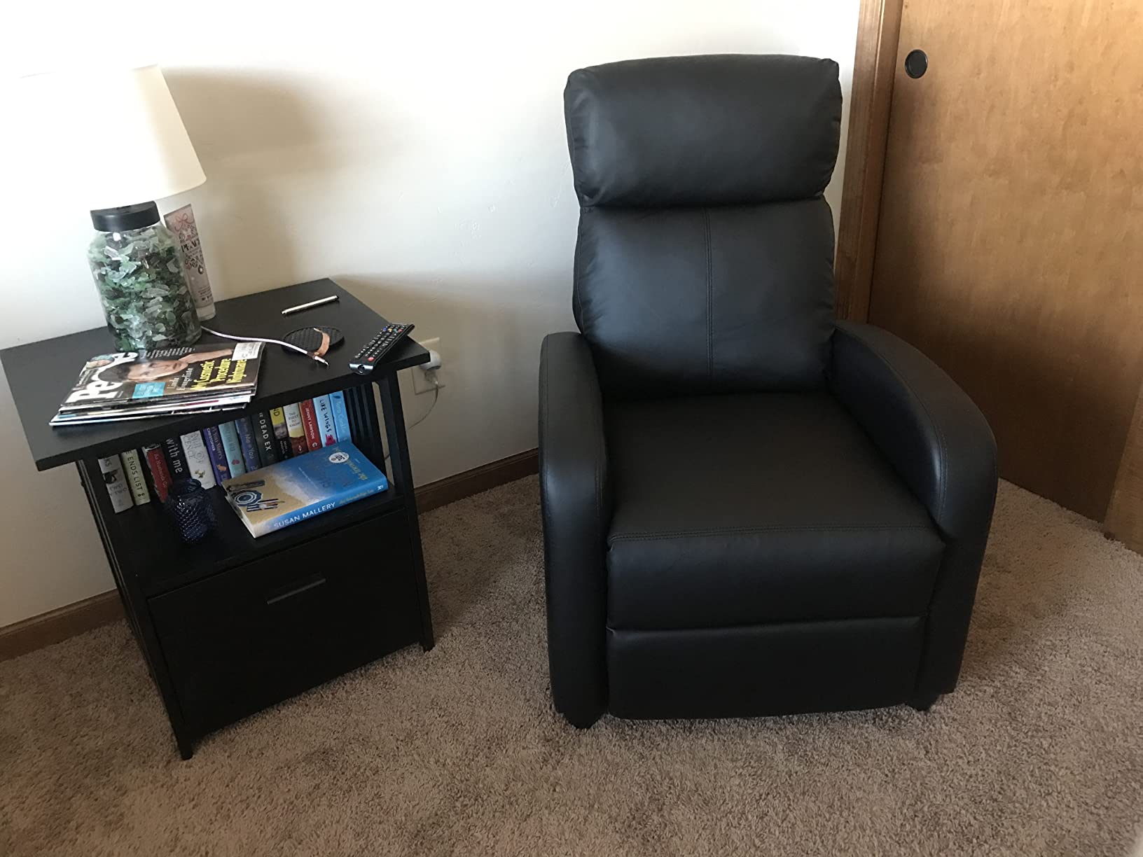 Devoko Massage Recliner Chair Reclining Sofa Pu Leather Living Room Chair customer photo 1