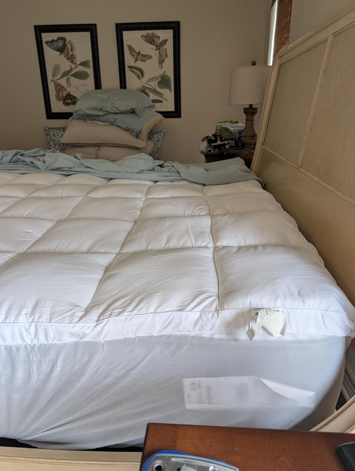 ELEMUSE Queen Mattress Topper, Extra Thick Pillow Top Mattress Pad Cover customer photo 1