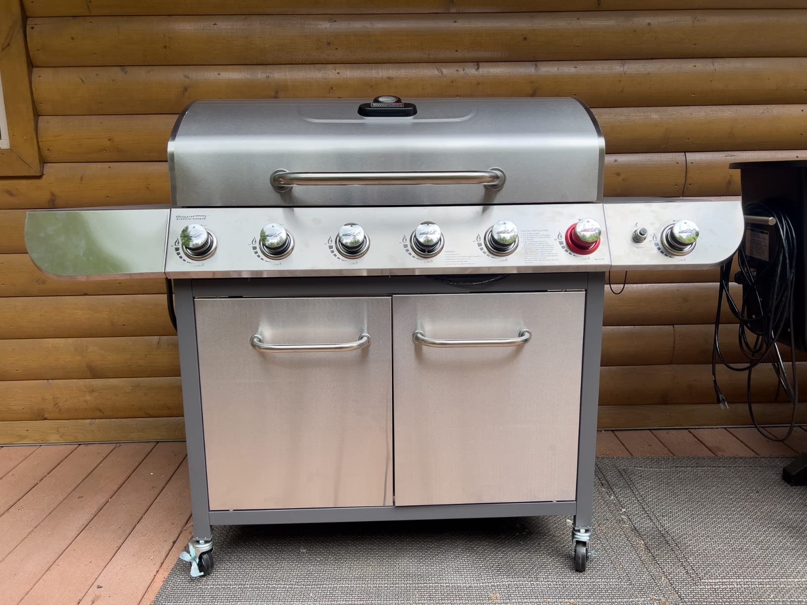 Royal Gourmet SG6002R 6-Burner Propane Gas Grill with Side Burner, Silver customer photo 1