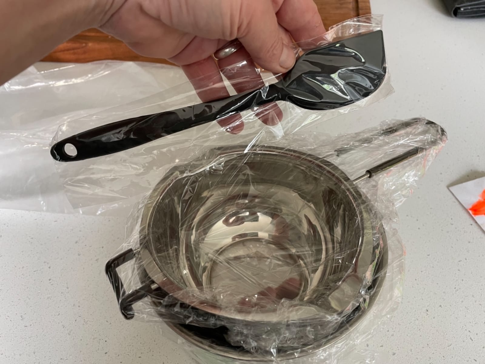 Double Boiler Pot Set, Stainless Steel Melting Pot 600ml and 1600ml customer photo 1
