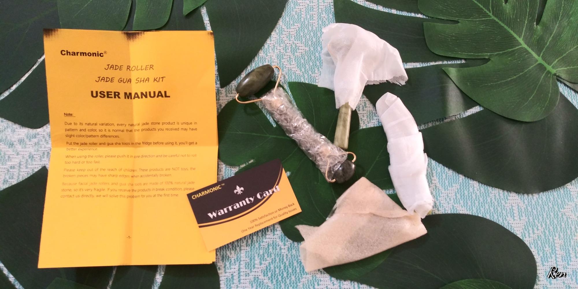 Charmonic 6 in 1 Ice Roller & Jade Roller and Gua Sha Set, Facial Massage Kits, Facial Roller Kit with Gua Sha Tool and Silicone Brush, Anti-Aging Jade Stone Massager for Face, Eyes, Neck Massage customer photo 1