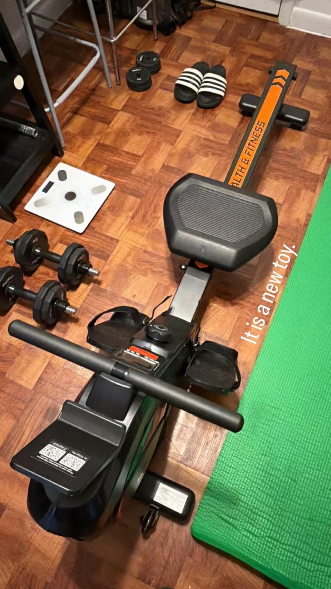 YOSUDA Rowing Machine for Home, Magnetic Rower with 16-Level Resistance customer photo 2