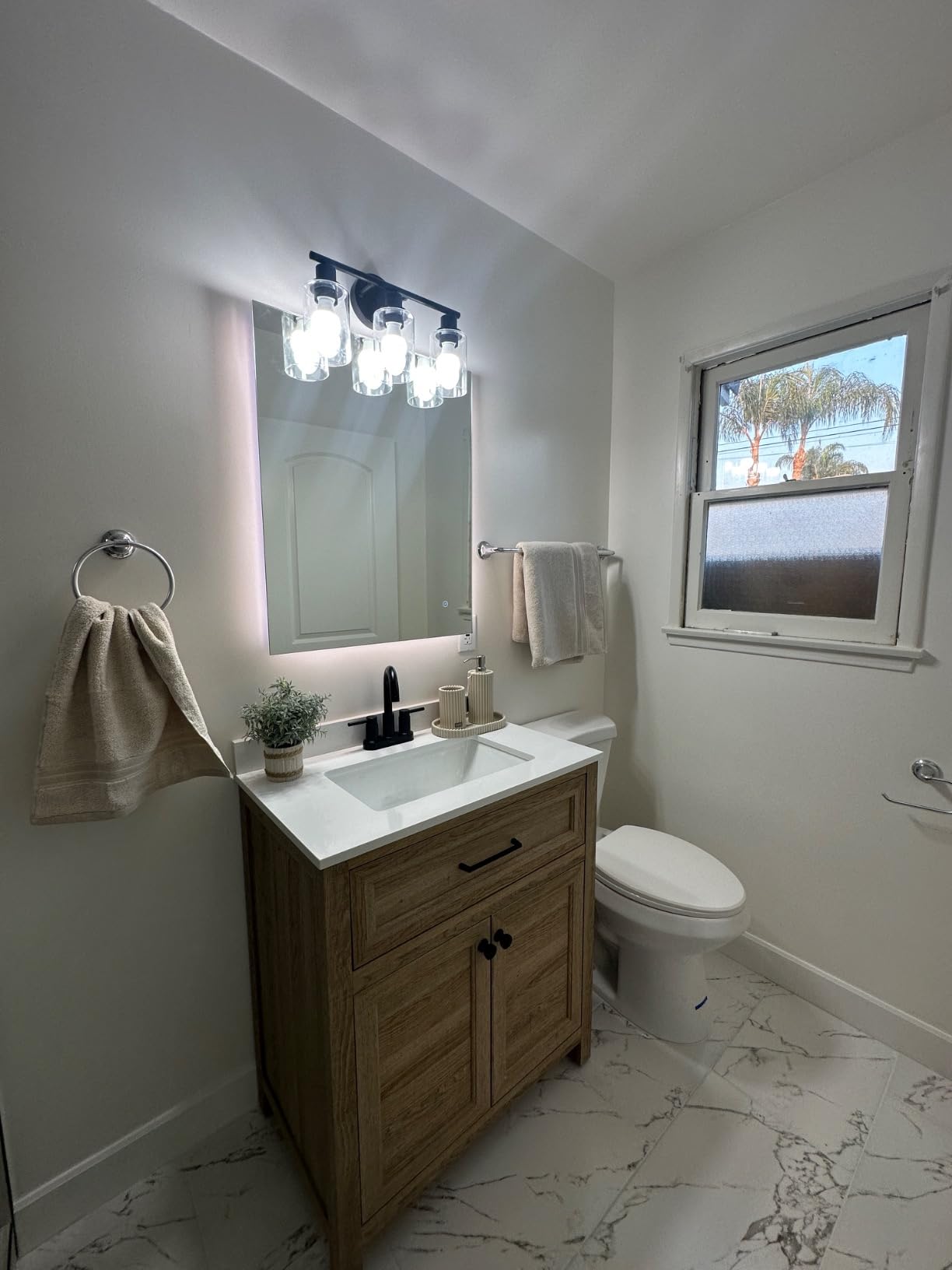 Zarbitta 3-Light Bathroom Light Fixtures, 17.23