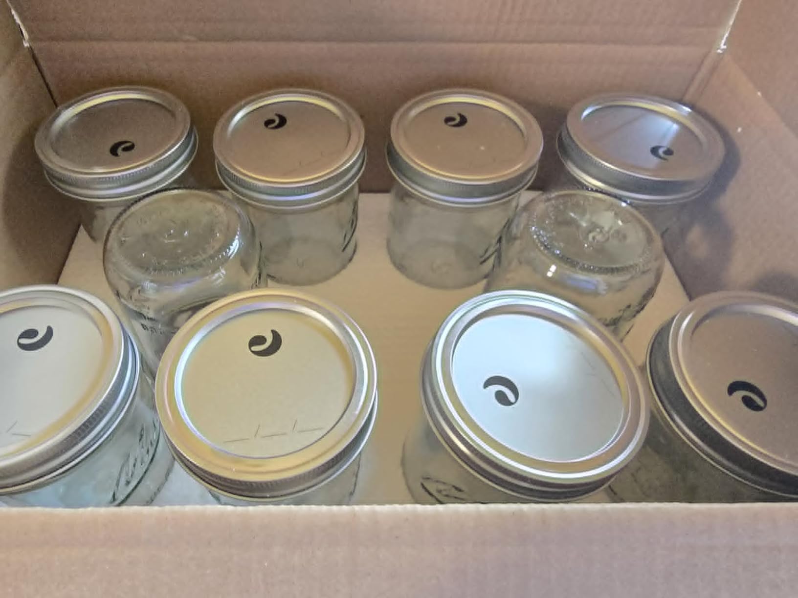 SEWANTA Wide Mouth Mason Jars 16 oz [5 Pack] With Mason Jar Lids and Bands, Mason Jars 16 oz - For Canning, Fermenting, Pickling - Jar Décor - Microwave/Dishwasher Safe. customer photo 2