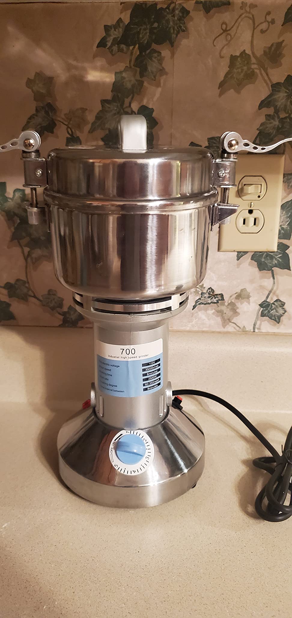 High Speed 150g Electric Grain Mill Machine Spice Herb Grinder 750W customer photo 2