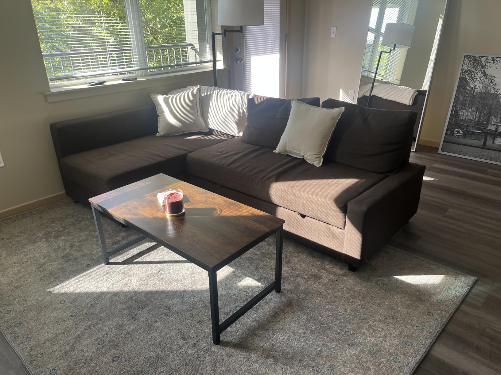 Yaheetech Gray Coffee Table 39.5
